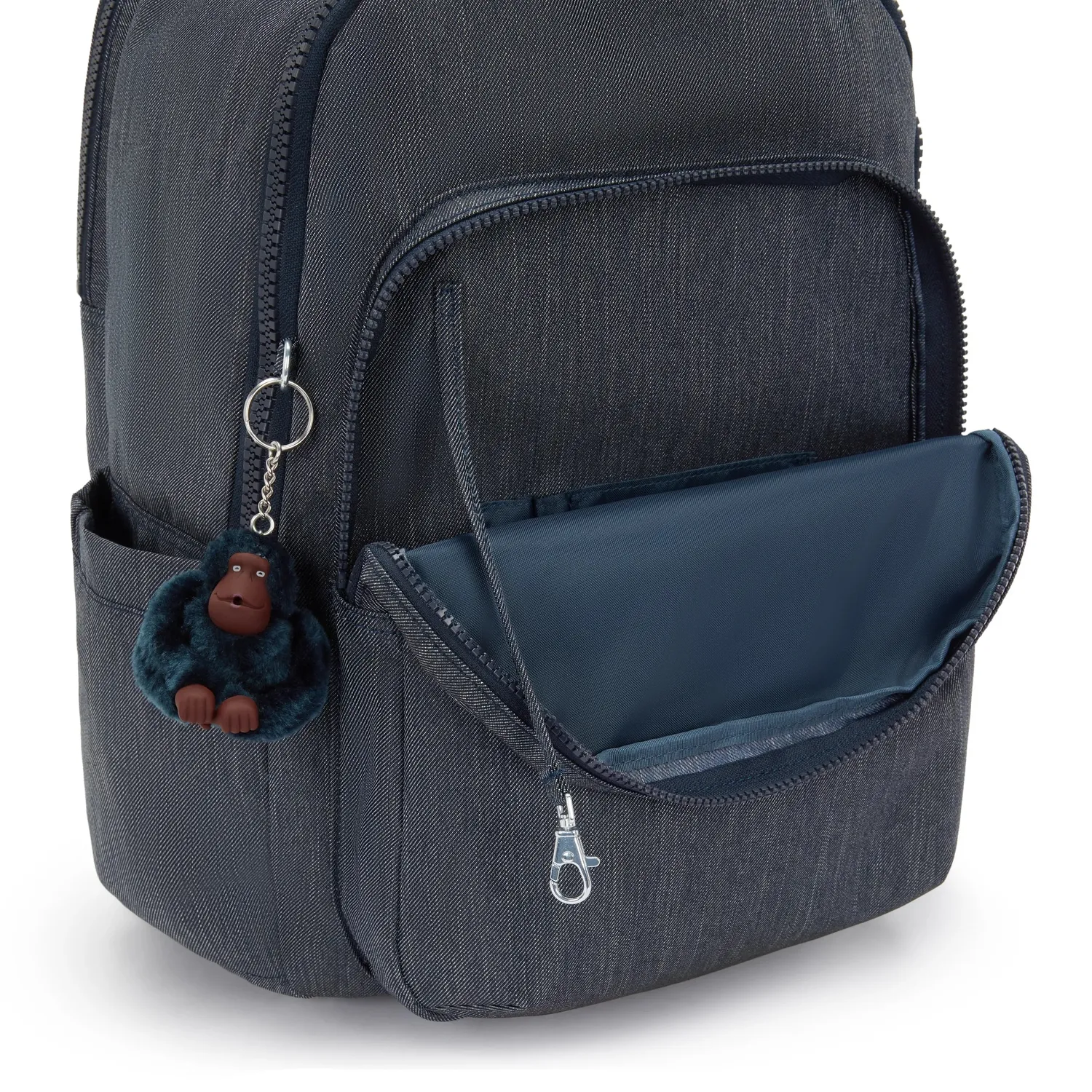 Kipling Seoul College Extra rugzak Marine Navy groot 15 inch