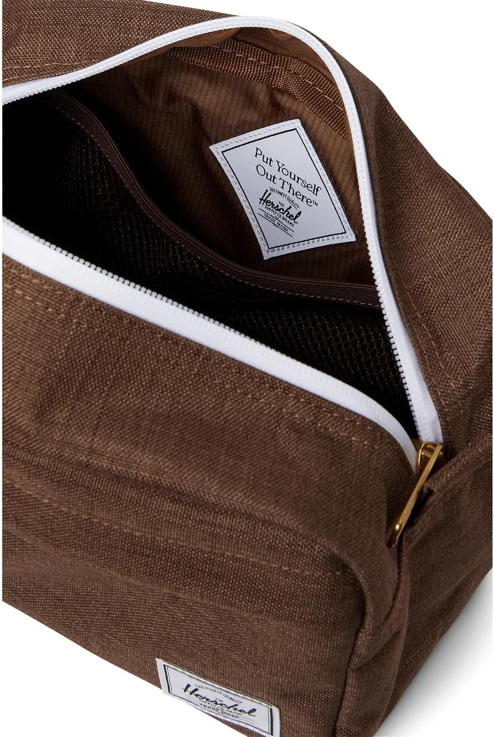 Herschel Chapter toilettas potting soil crosshatch canvas