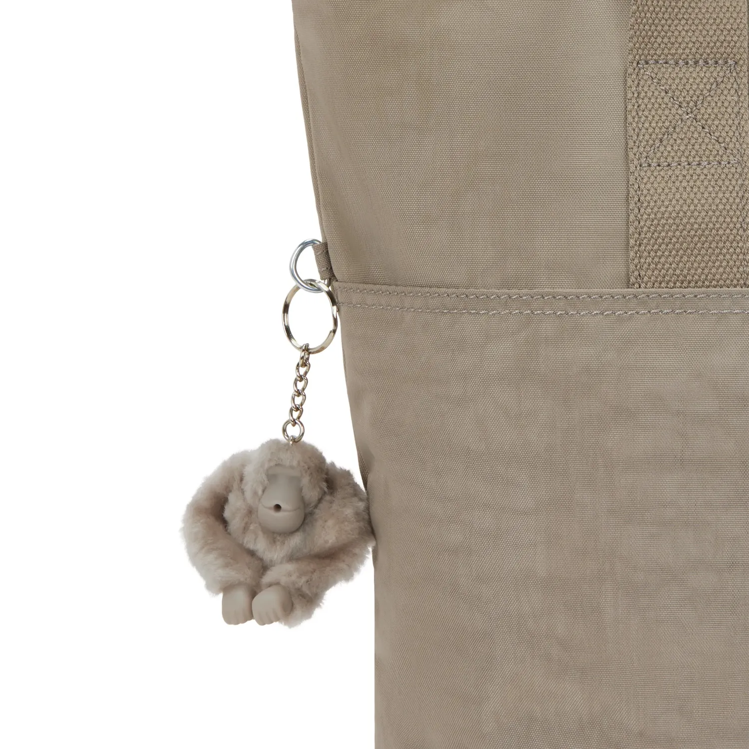 Kipling Hanifa shopper groot Soft Taupe 15 inch laptopvak