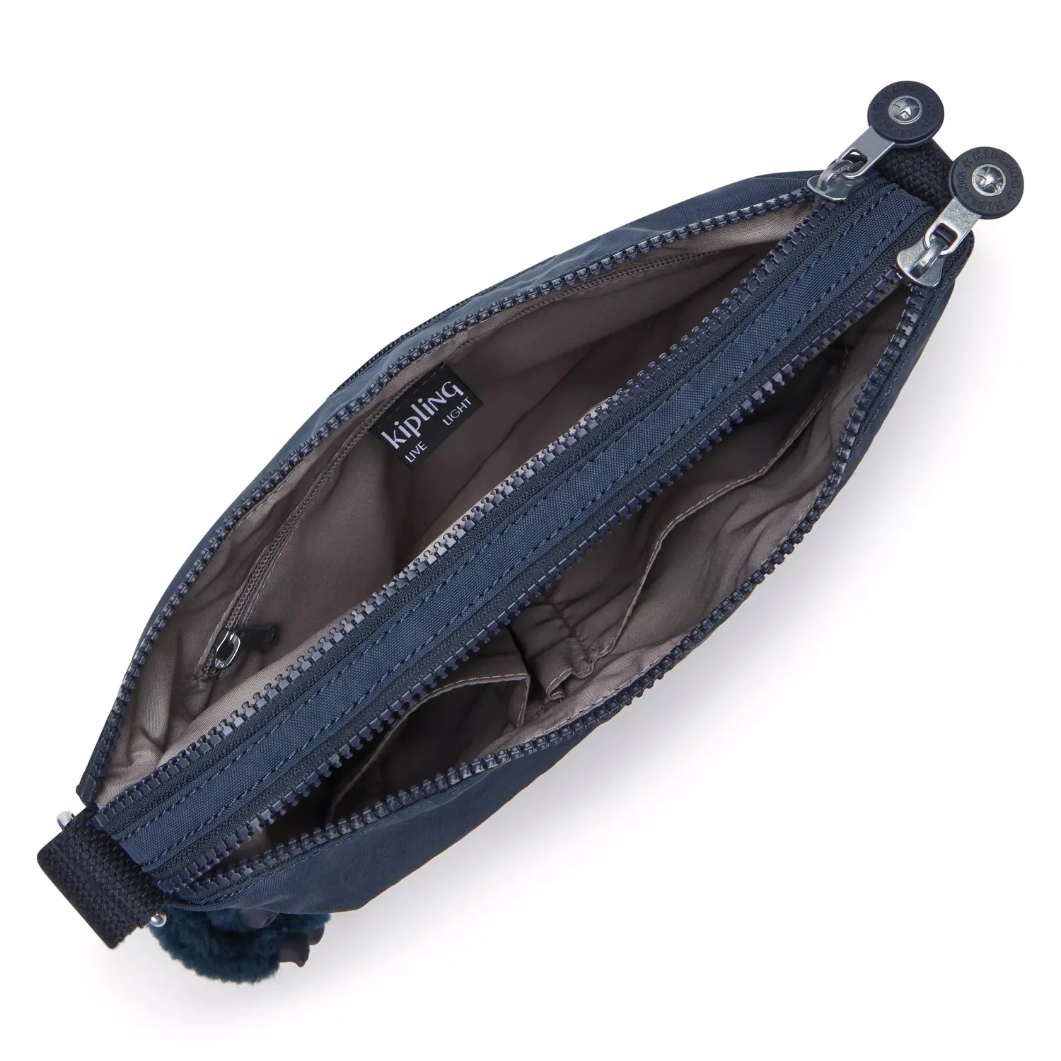 Kipling Alvar Medium schoudertas Blue Bleu 2 waterafstotend