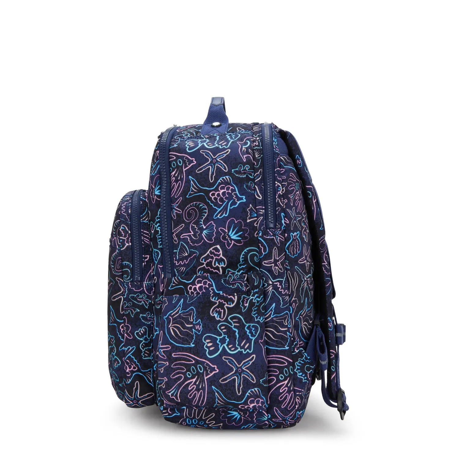 Kipling Seoul College Extra rugzak Groot Disco Fish 15 inch