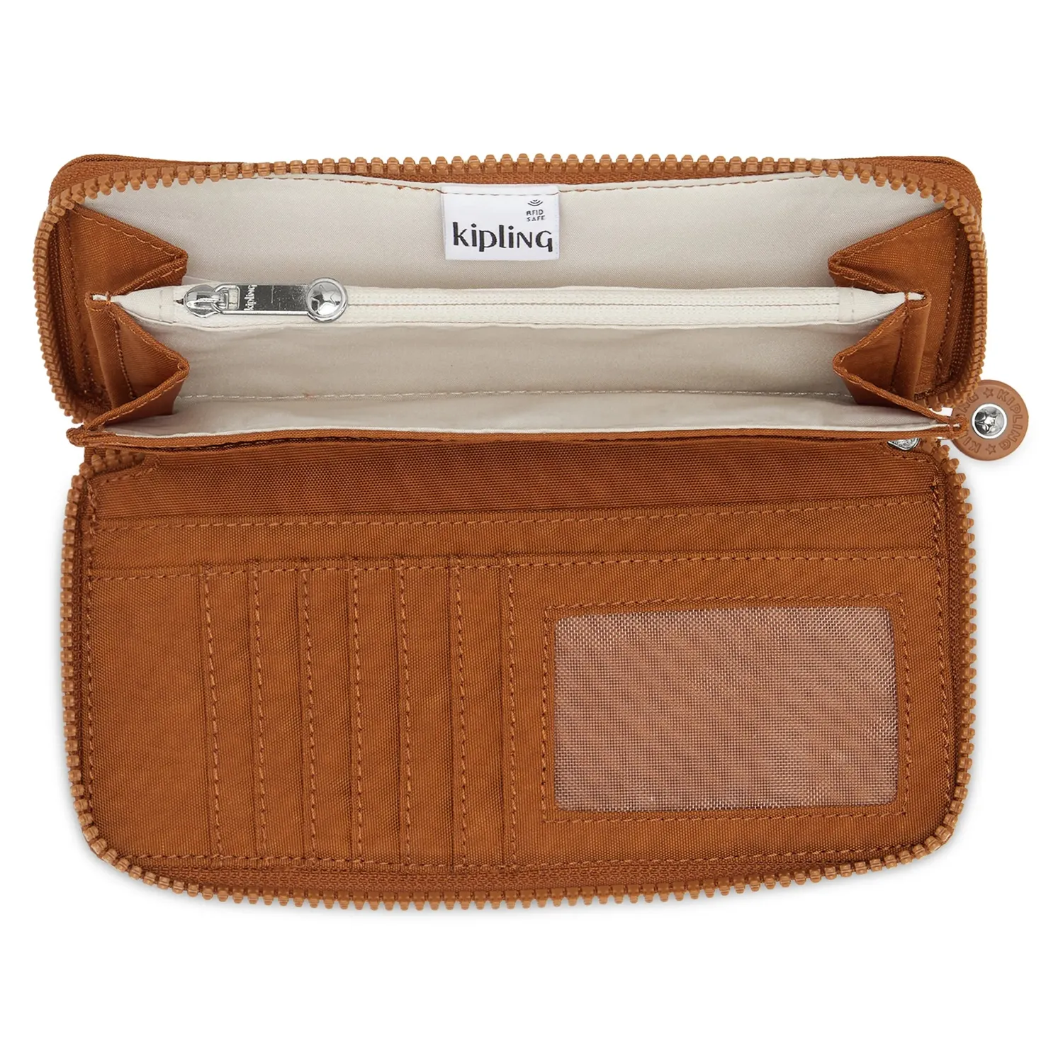 Kipling Money World portemonnee stylish mokka groot met rits