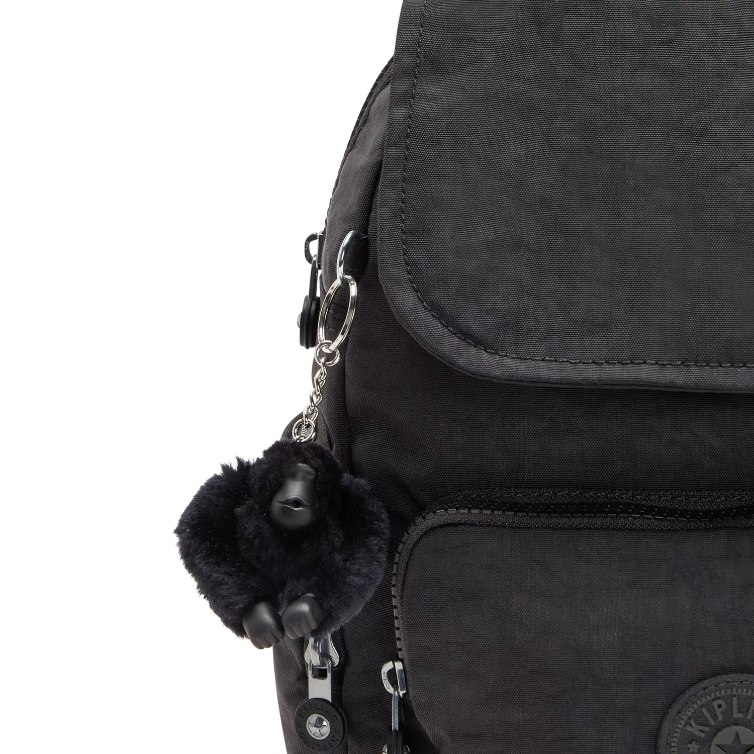 Kipling City Zip S rugzak Black Noir klein zwart basic