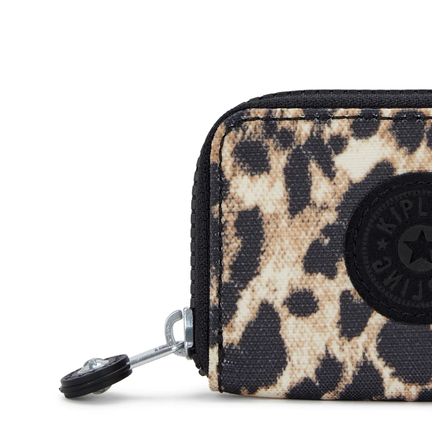 Kipling Cash Buddy portemonnee Wild Leopard klein met rits