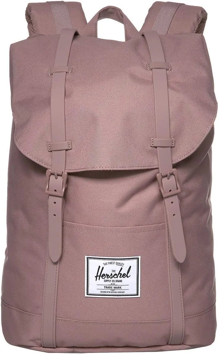 Herschel Retreat rugzak Classic 19.5L Black Saddle Brown canvas