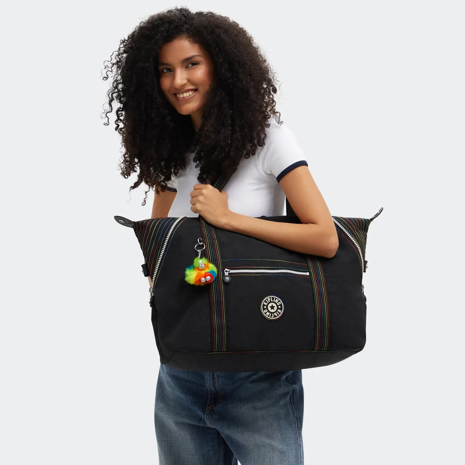 Kipling Art M draagtas Rainbow Dash Black waterafstotend