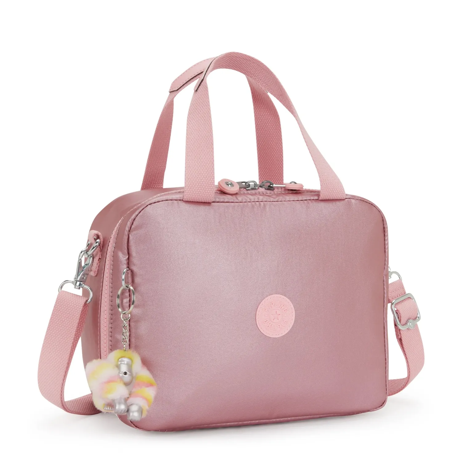 Kipling Miyo Lunchtas Groot Bronze Pink Metallic koeltas