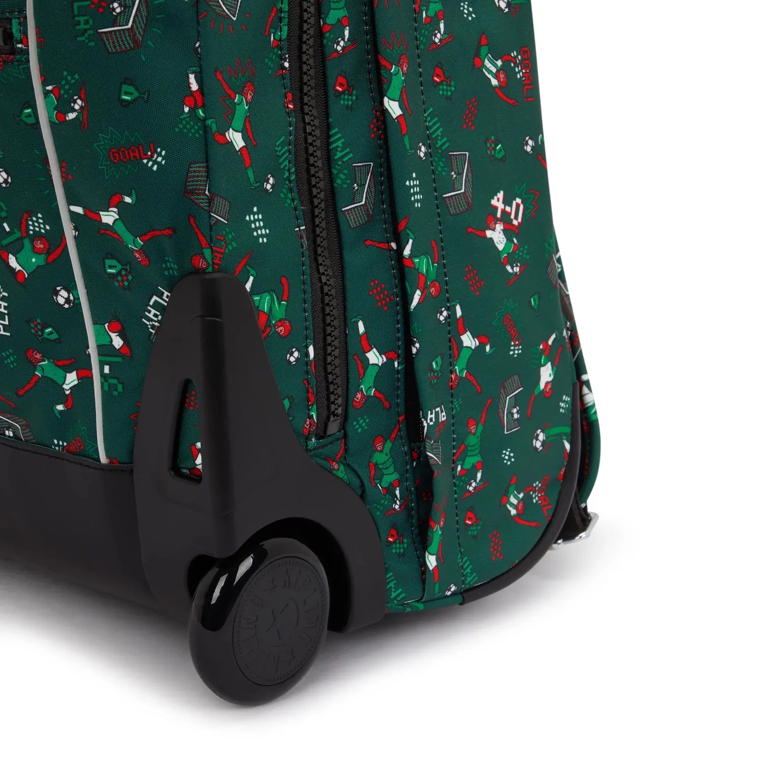 Kipling Giorno rugzak Soccer Print groot met wieltjes
