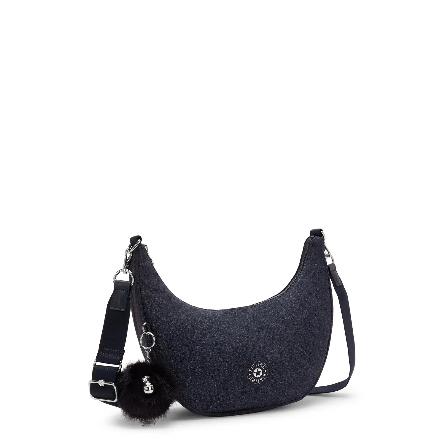 Kipling Clichy schoudertas Starlit Navy Shimmer medium