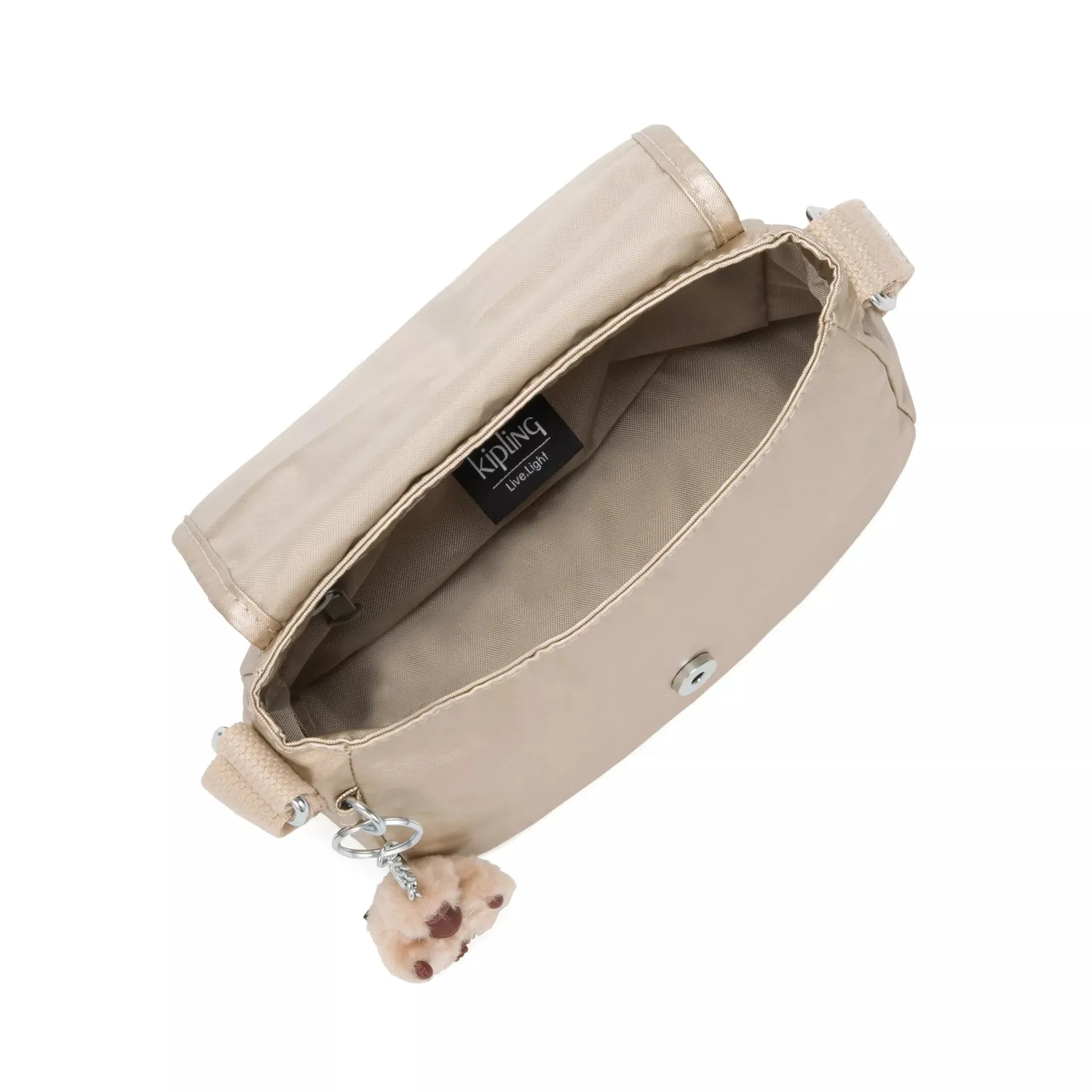 Kipling Sabian U schoudertasje klein starry gold met