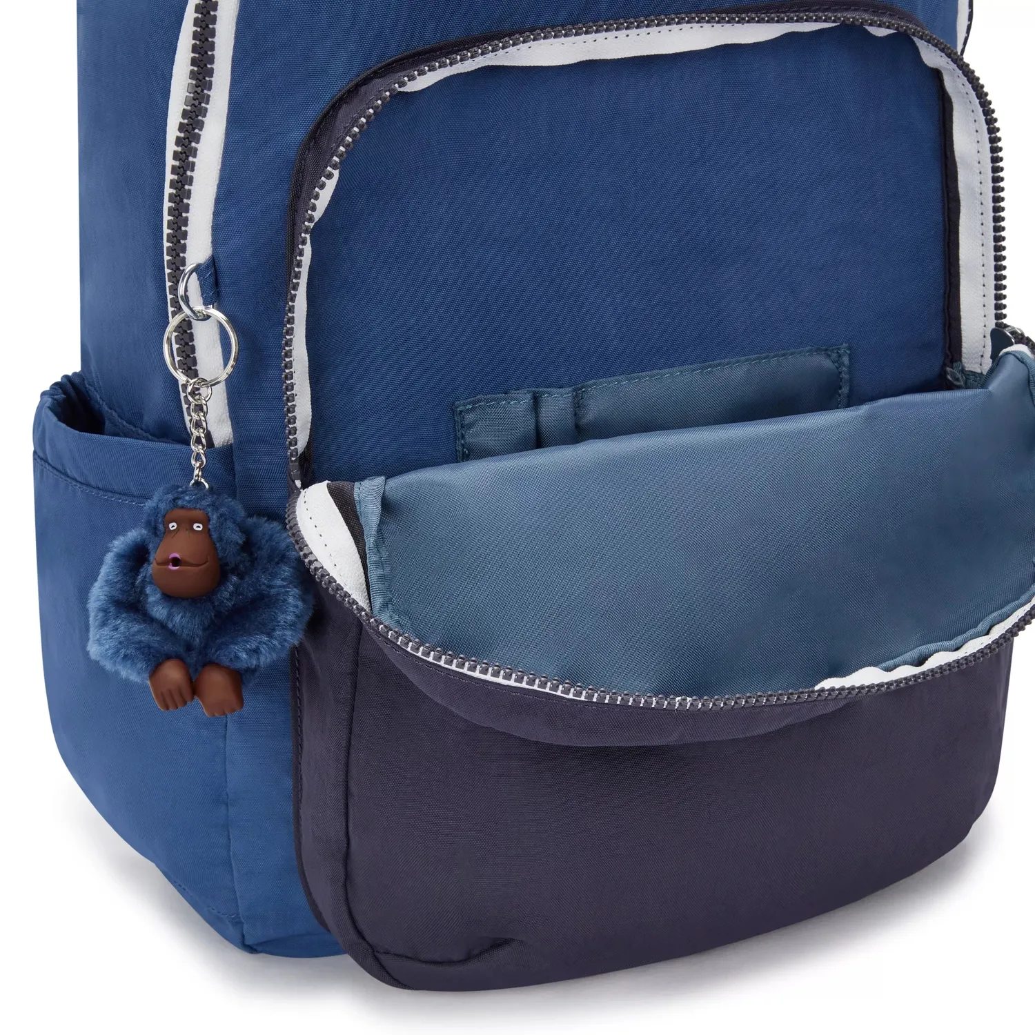 Kipling Seoul rugzak Groot Fantasy Blue Block 15 inch laptopvak