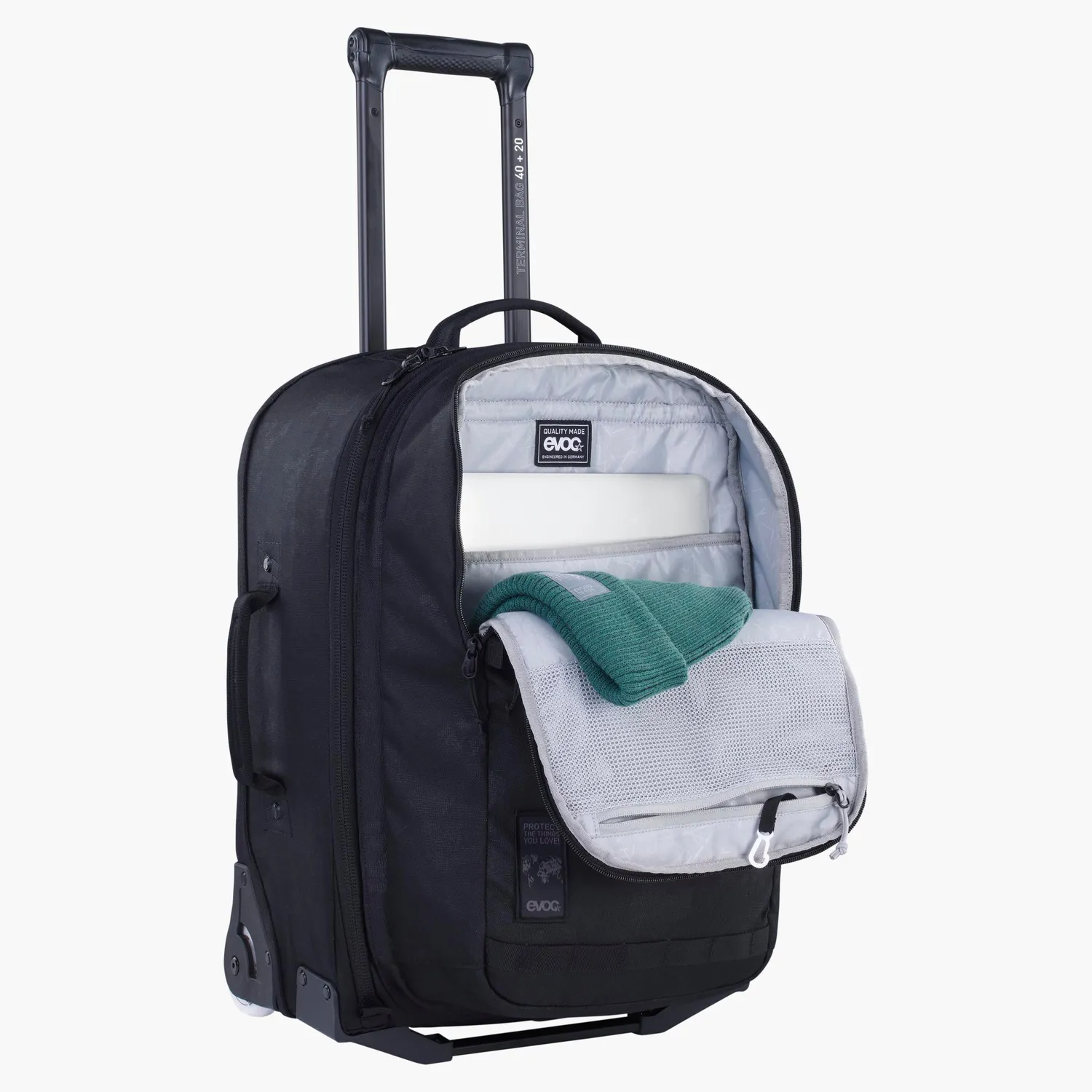 Evoc Terminal Bag 40+20 trolley zwart handbagage met rugzak