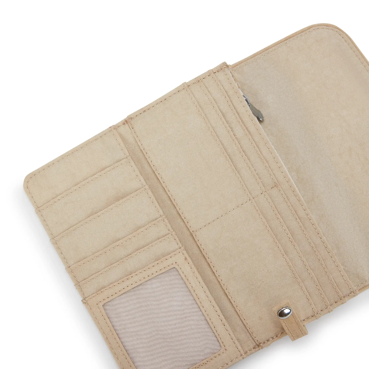 Kipling Money Land portemonnee Groot Sparkled Beige RFID