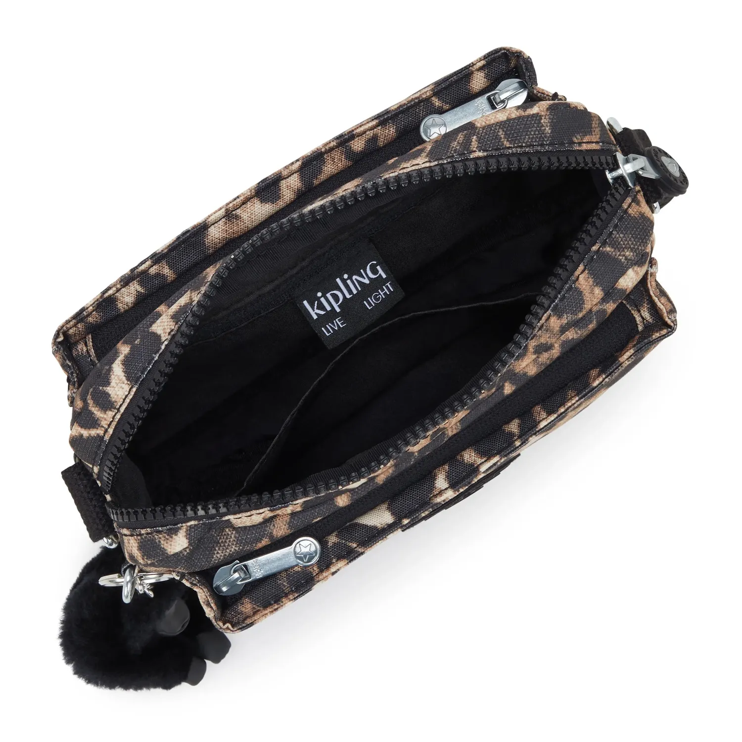 Kipling Abanu Crossbody Tas Klein Wild Leopard print