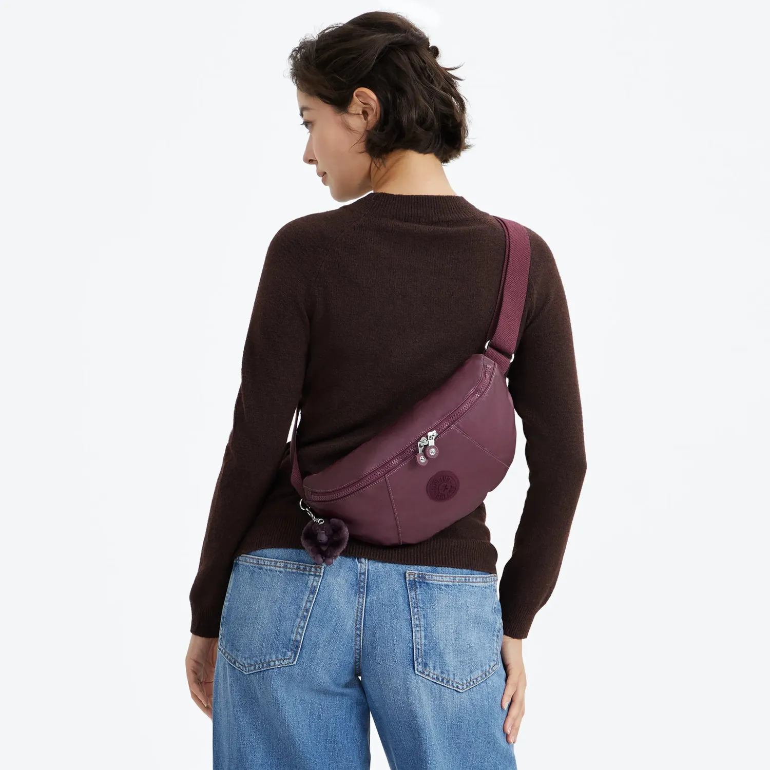 Kipling Maci heuptas Grape Wine Metallic Medium metallic