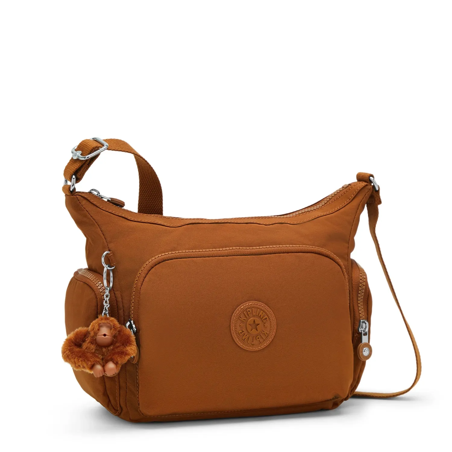 Kipling Gabb S crossbodytas Stylish Mokka medium met binnenvakken