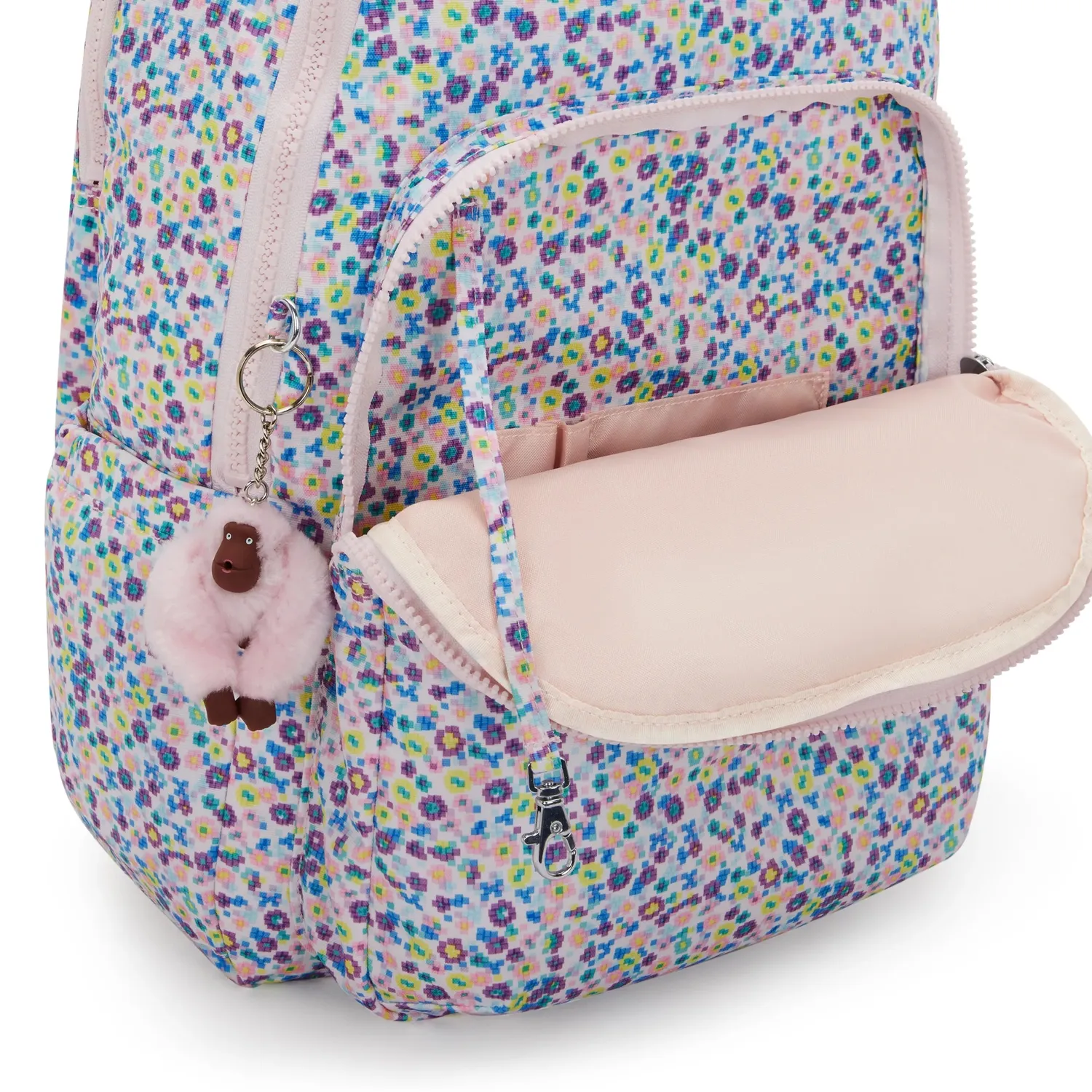 Kipling Seoul Lap rugzak Digi Flower Groot 15 inch
