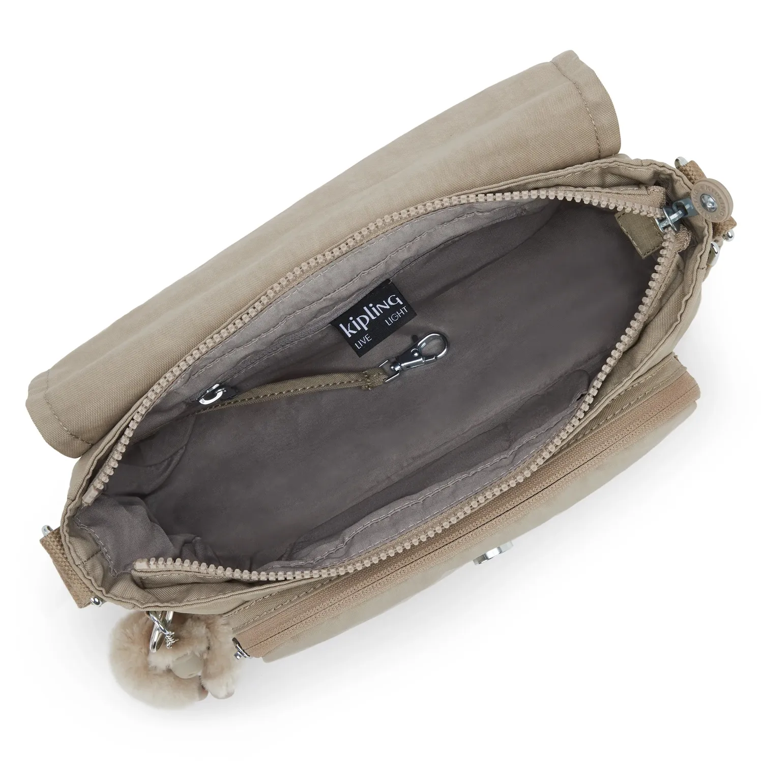 Kipling Dalma crossbody soft taupe medium