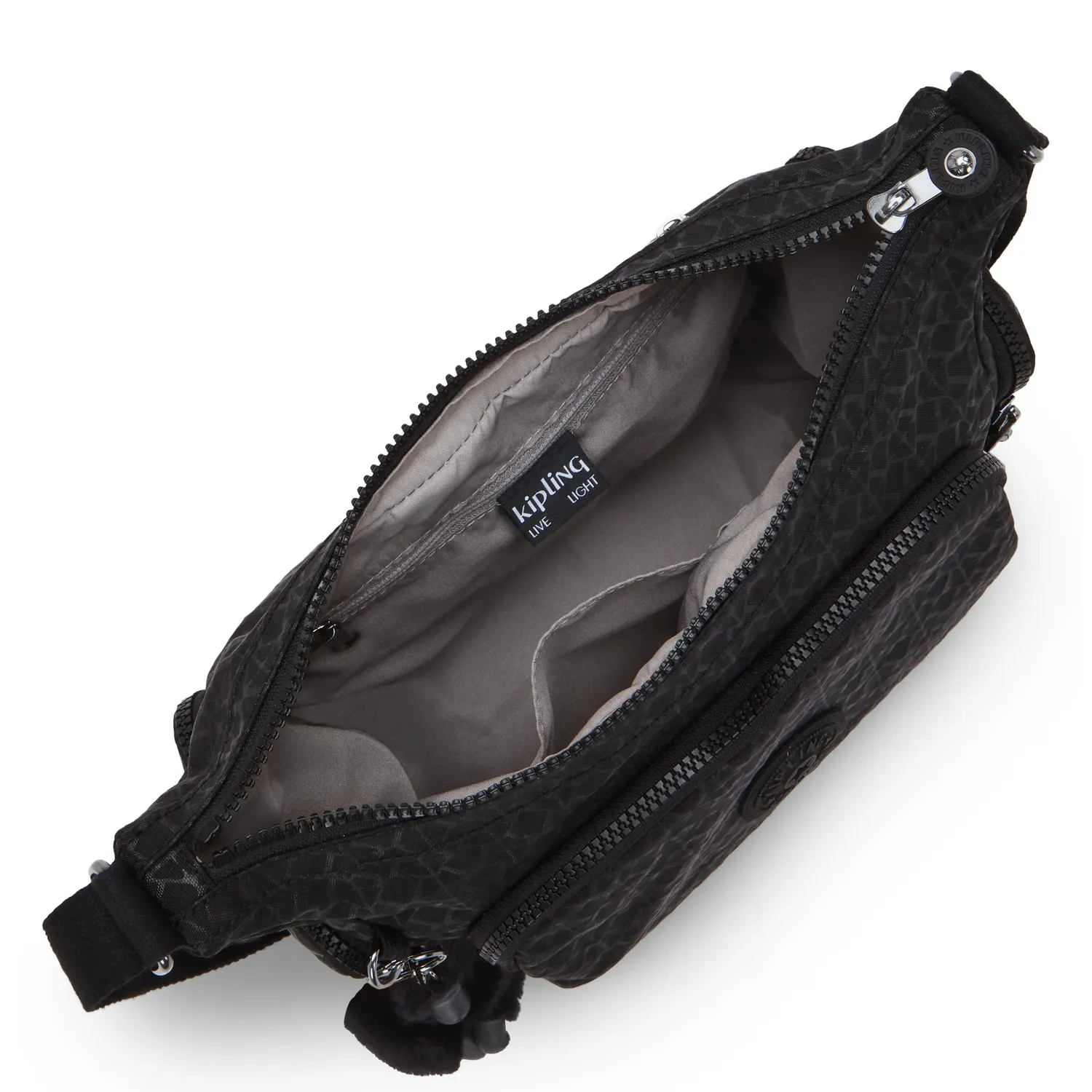 Kipling Gabb S crossbodytas Medium Signature Emb met print
