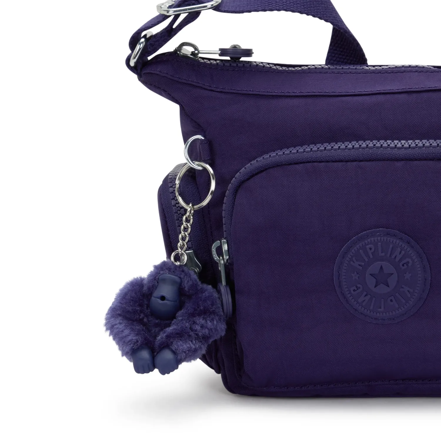 Kipling Gabbie Mini crossbody Klein Moonlit Blue met 6 vakken