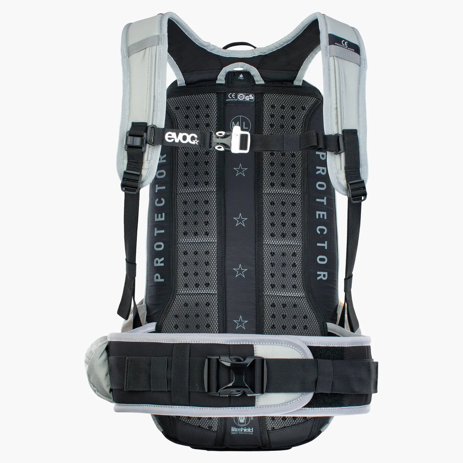 Evoc FR Enduro 16 rugzak stone 16L met protector