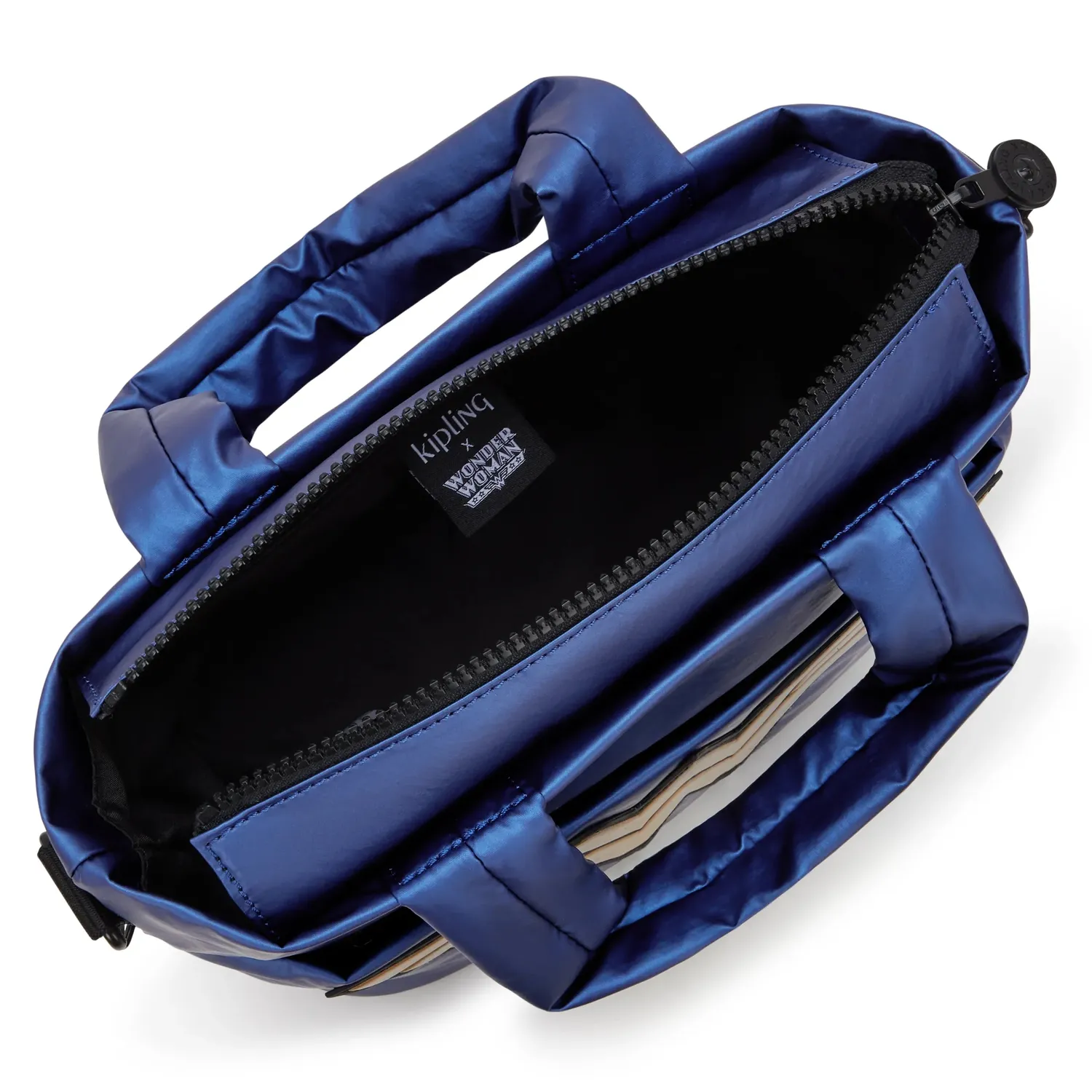 Kipling Minta P schoudertas Wonder Blue klein metallic