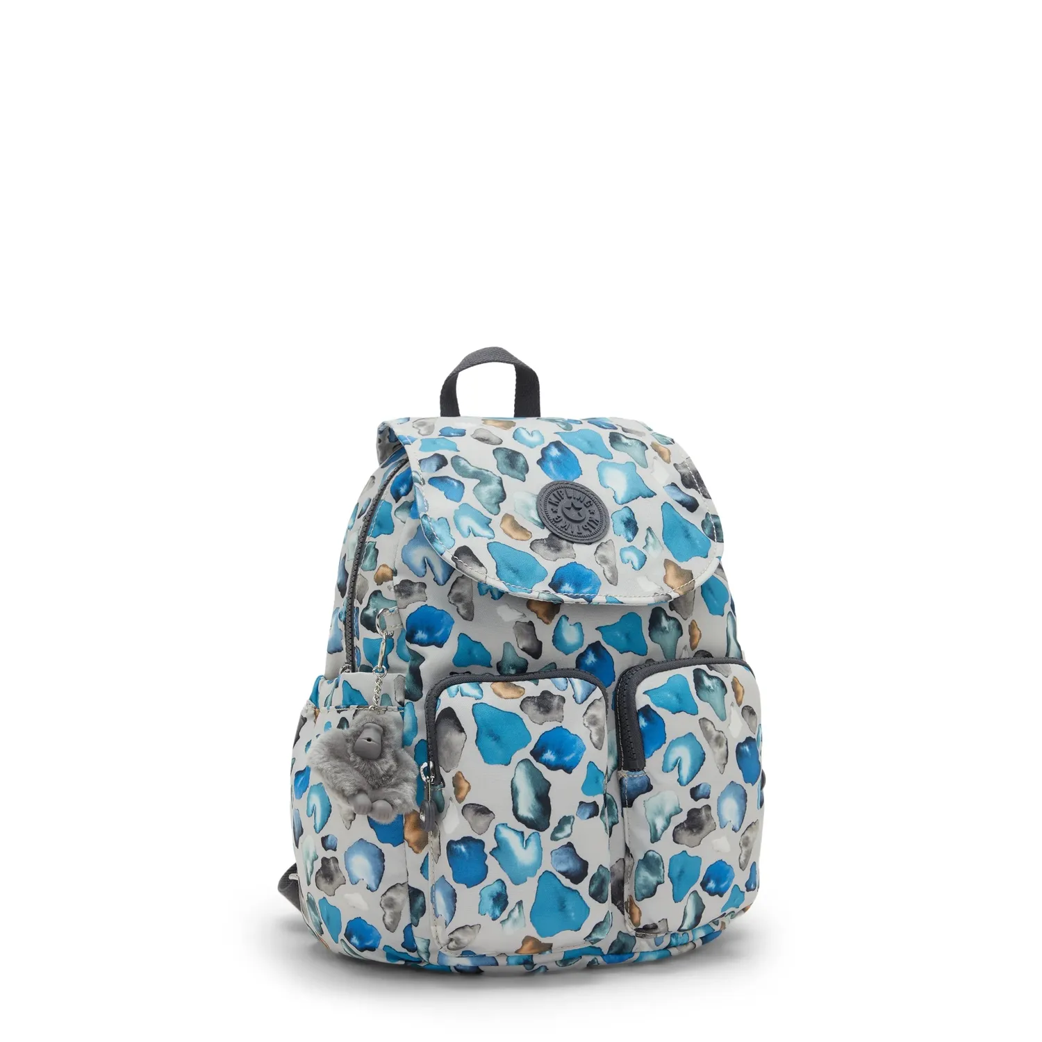 Kipling City Pocket S rugzak Mineral Stone klein met klep