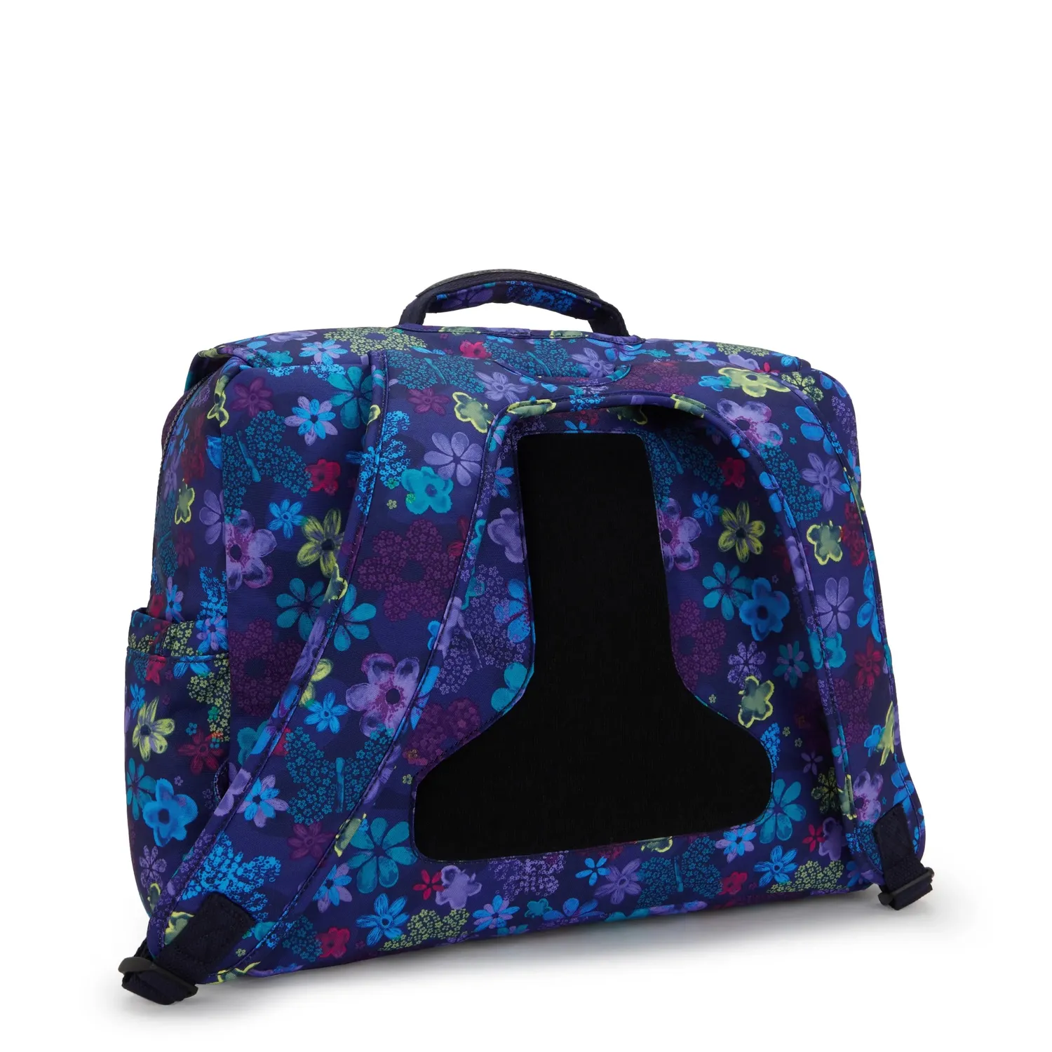 Kipling Codie L schooltas Dark Flower Stamp groot A4