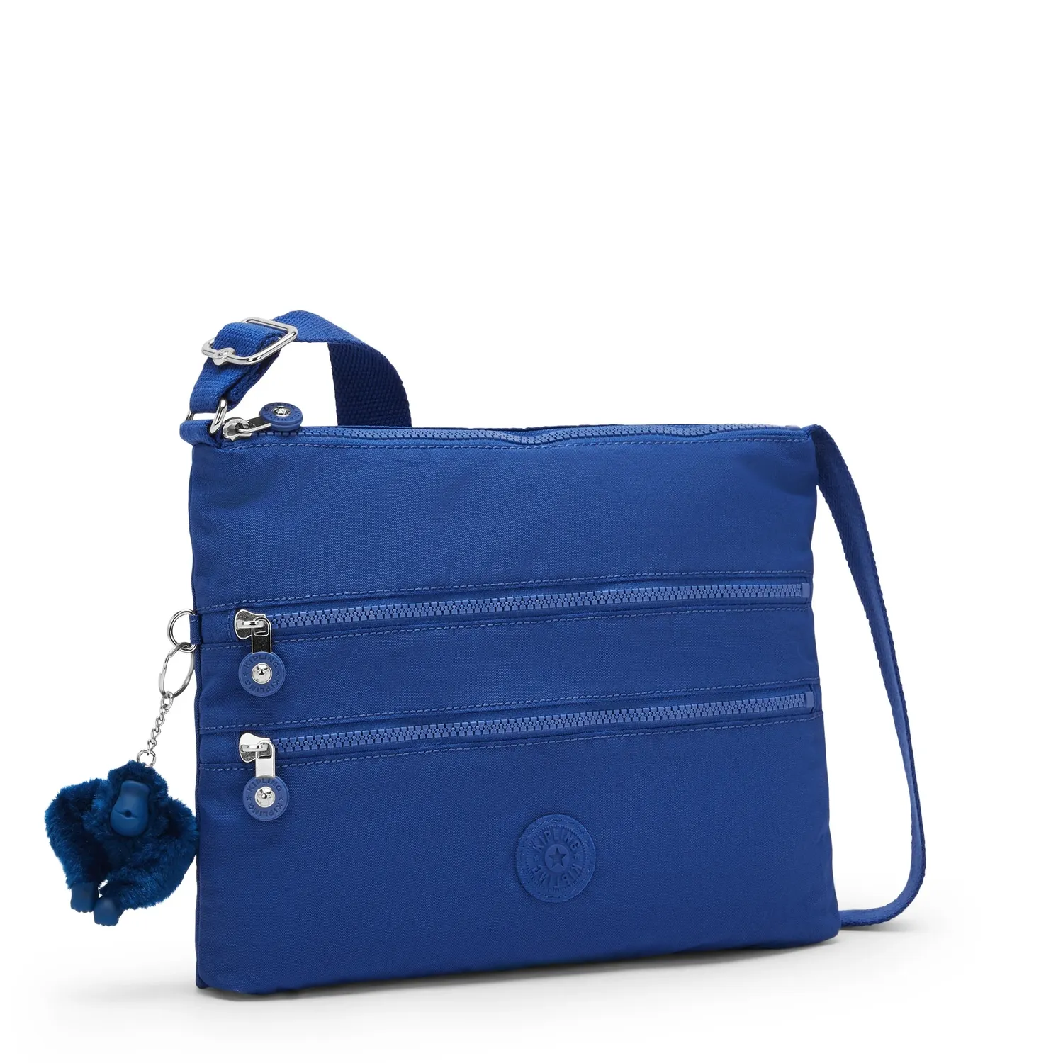 Kipling Alvar Medium schoudertas Blazing Blue waterafstotend