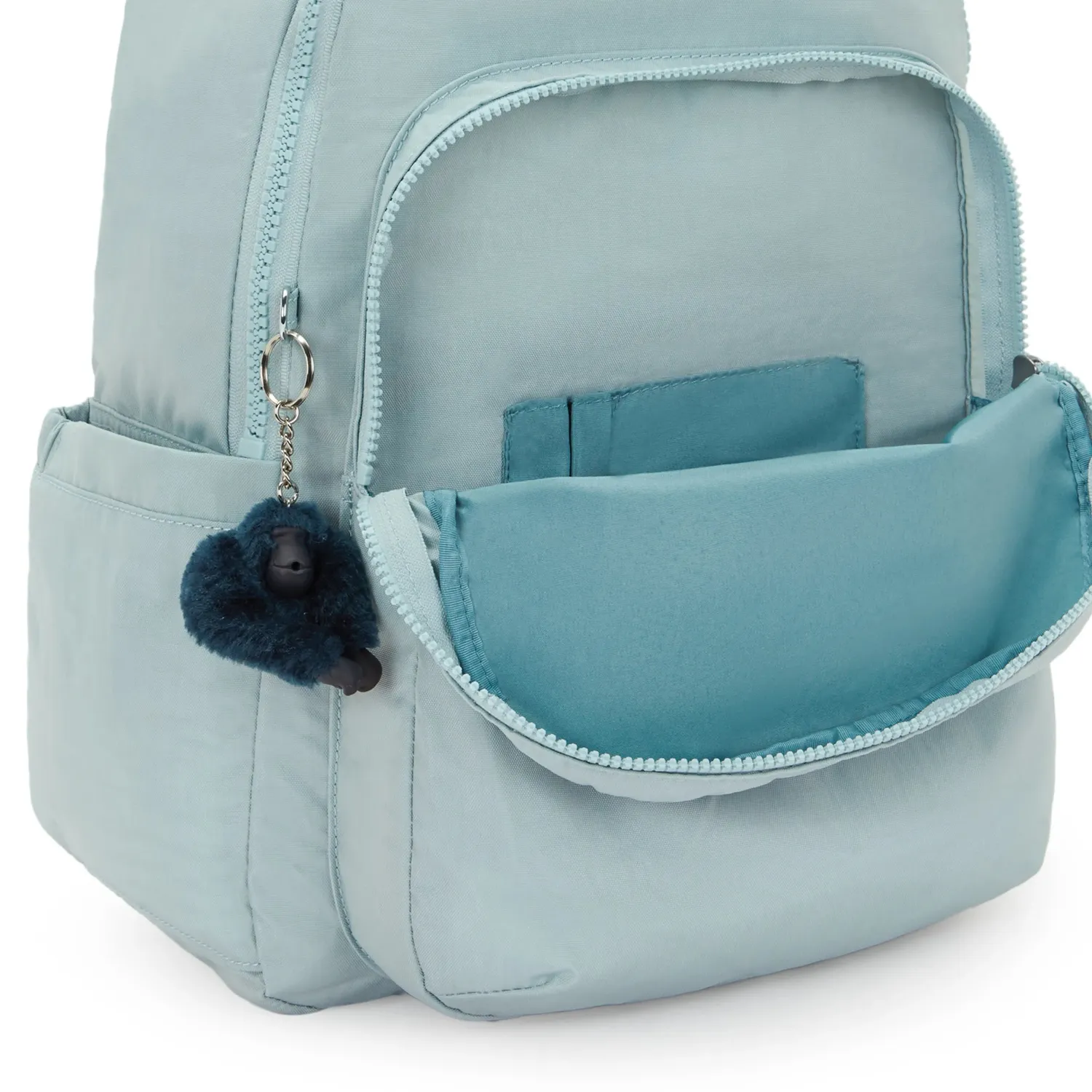 Kipling Seoul rugzak Groot Breezy Blue 15 inch waterafstotend