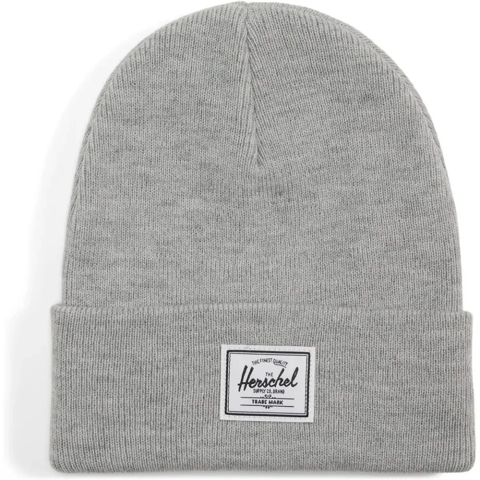 Herschel Elmer beanie kids Heather Light Grey kindermuts