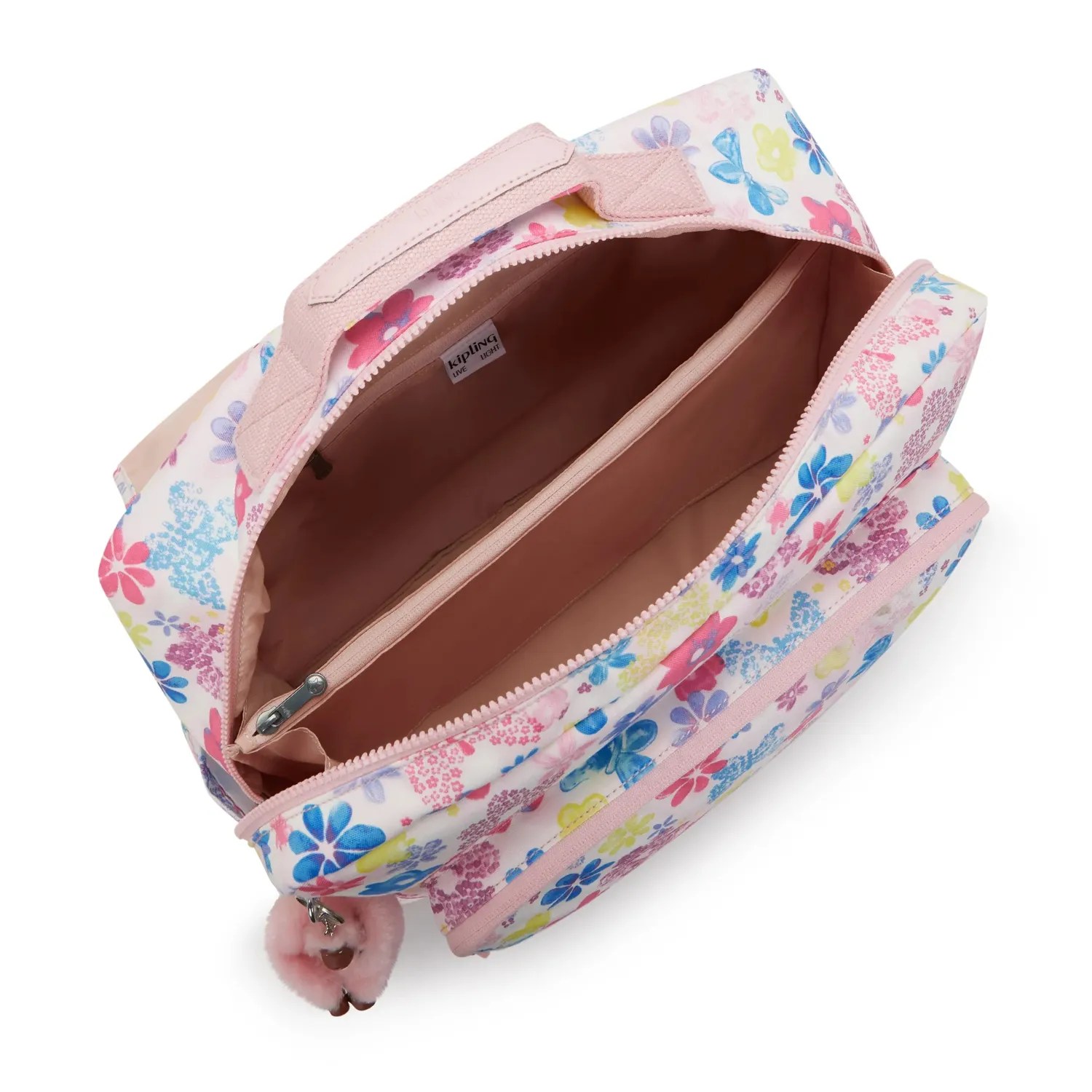 Kipling Codie L schoolrugzak Flower Stamp groot A4