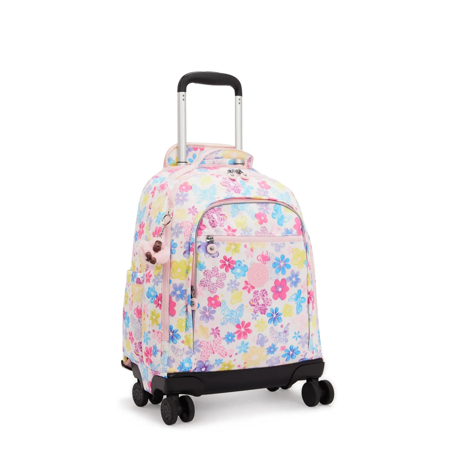 Kipling New Zea rugzak met wielen Flower Stamp Groot laptopvak