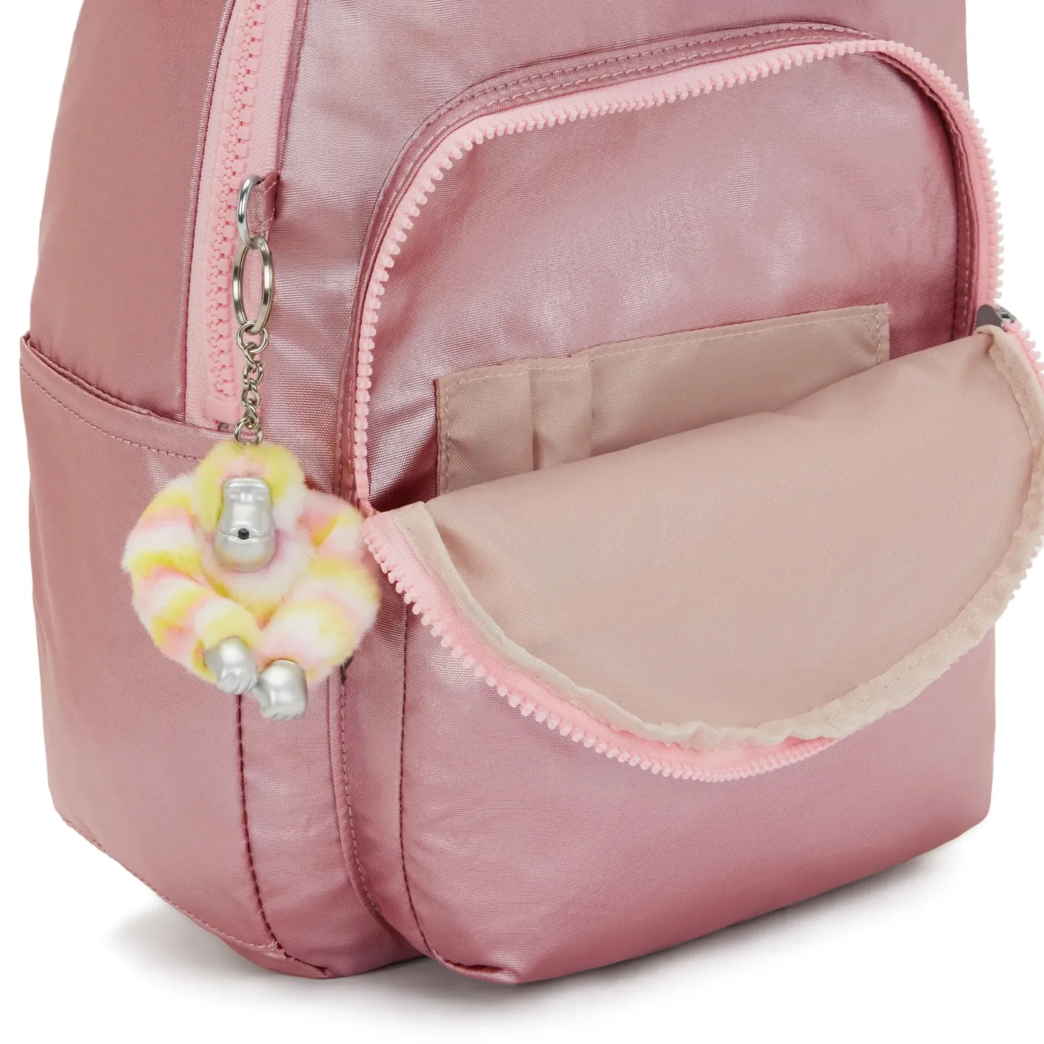 Kipling Seoul S rugzak klein Bronze Pink 11 inch vak