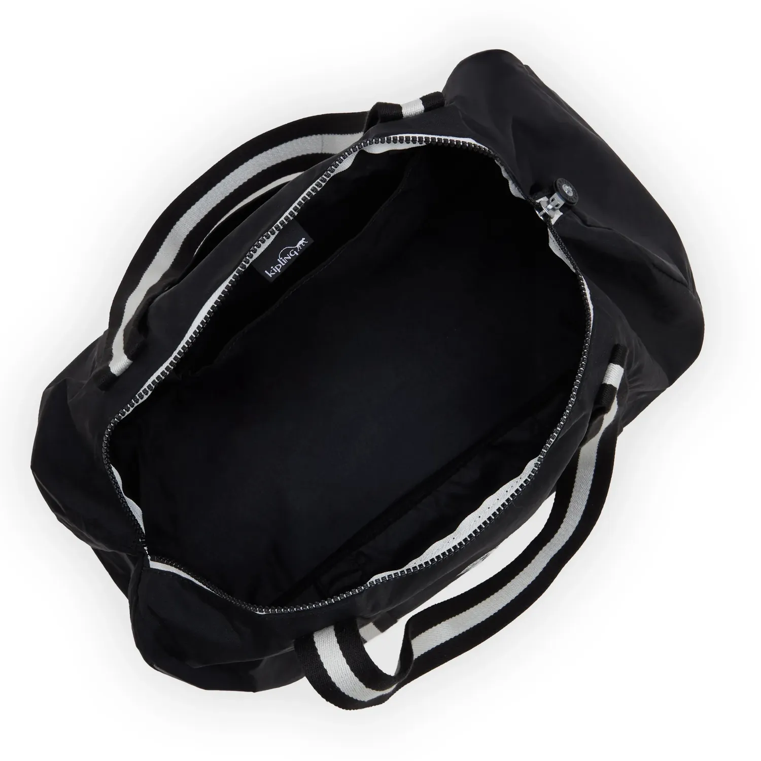 Kipling Honest Up reistas black white hip groot opvouwbaar
