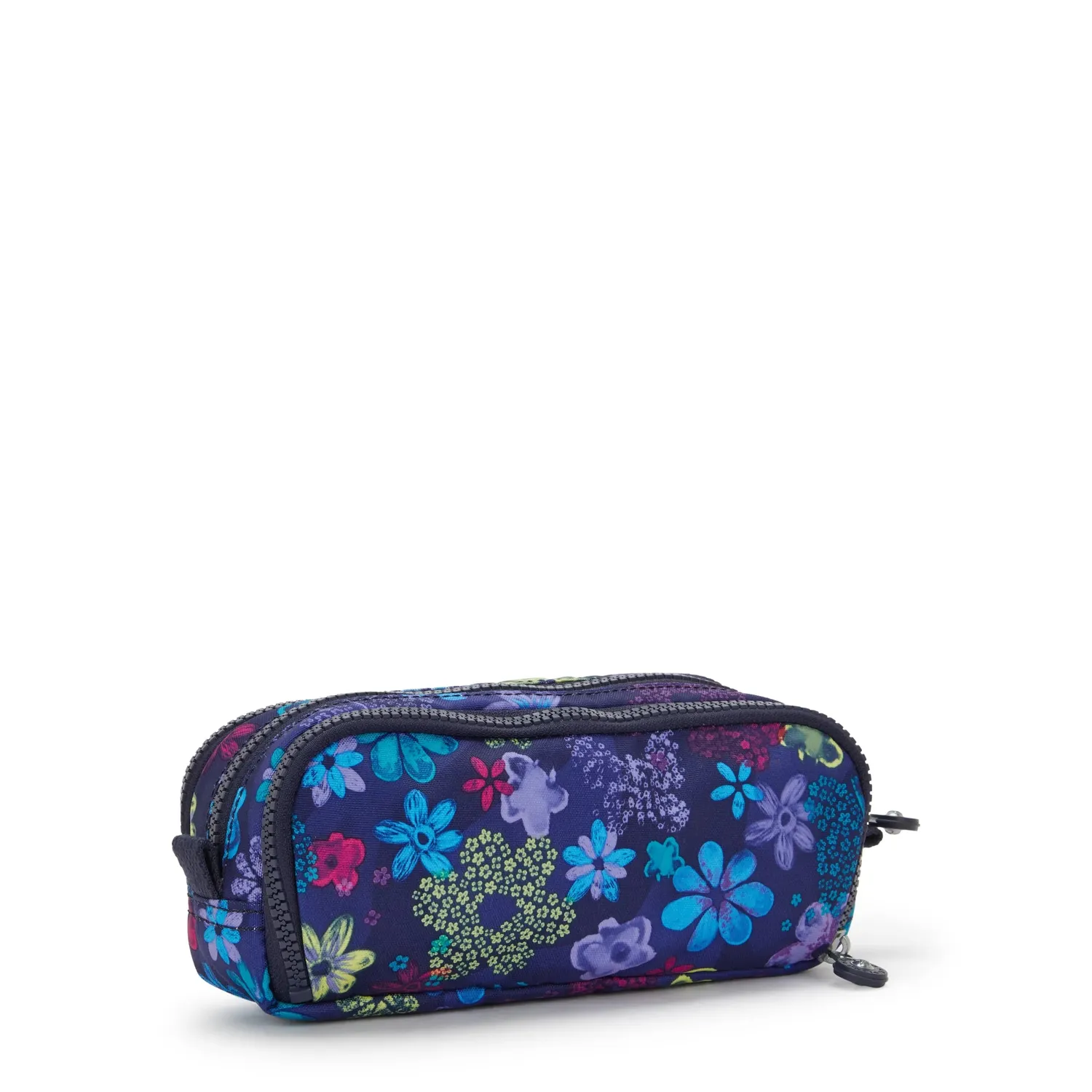Kipling Gitroy etui Groot Dark Flower Stamp bloemen