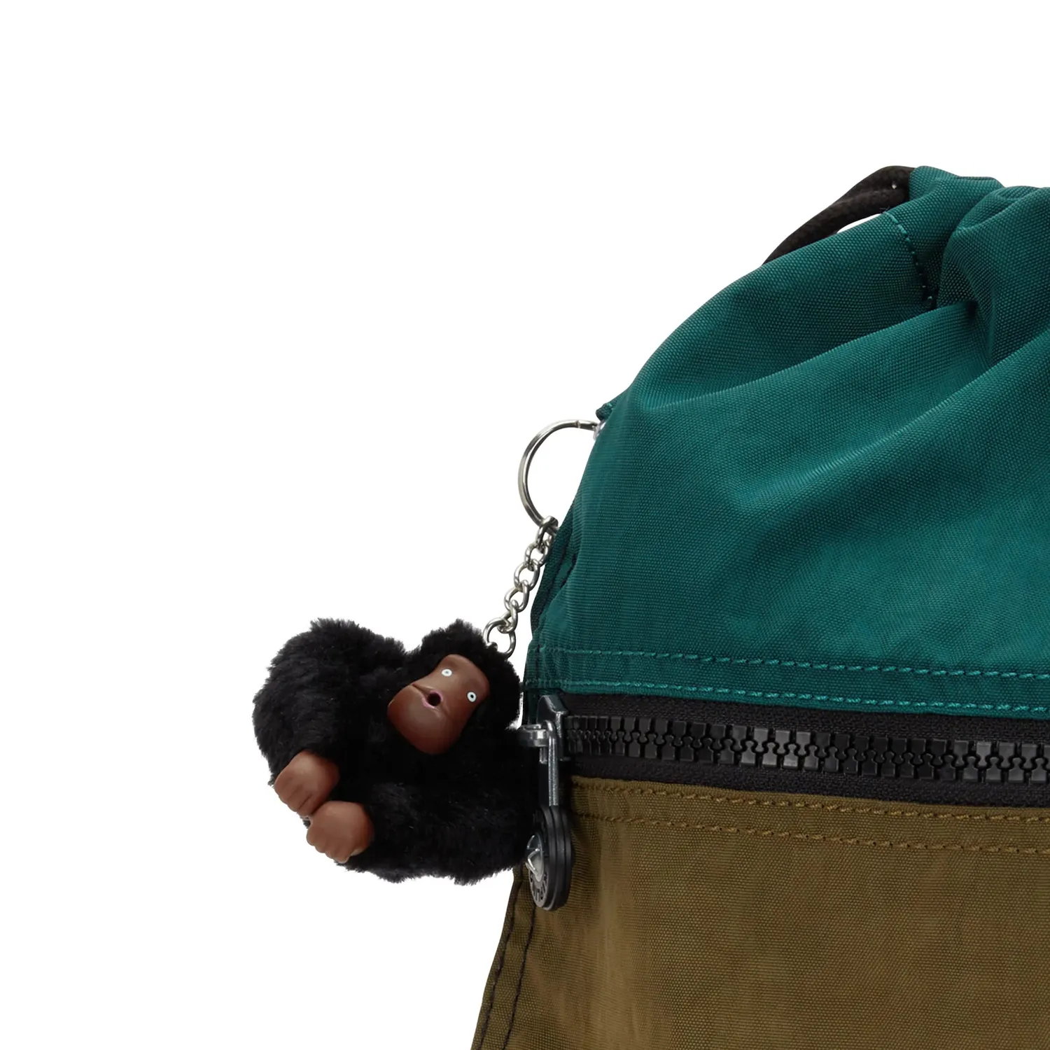 Kipling Supertaboo gymtas Black Khaki Block Medium waterafstotend