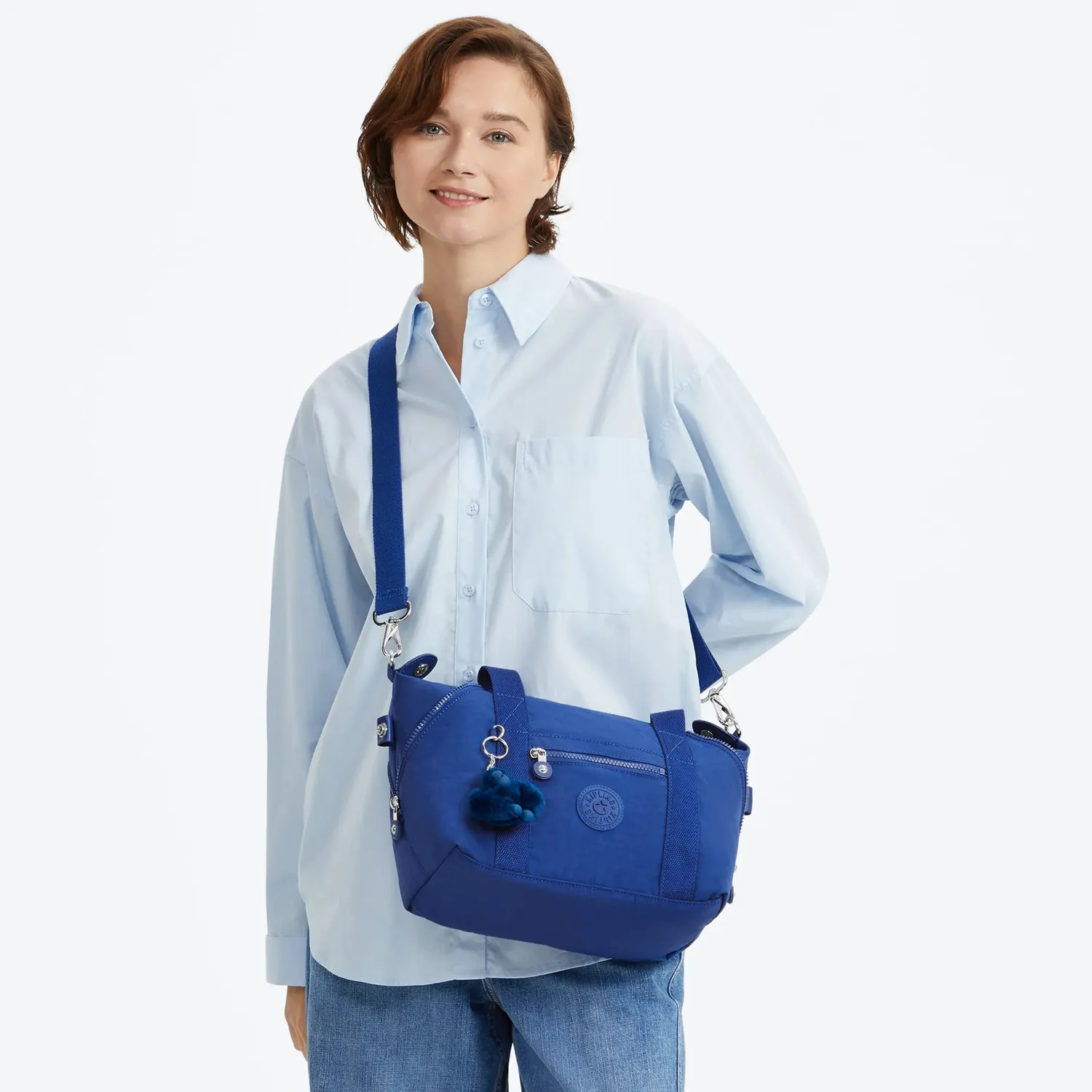 Kipling Art Mini schoudertas Blazing Blue crossbody