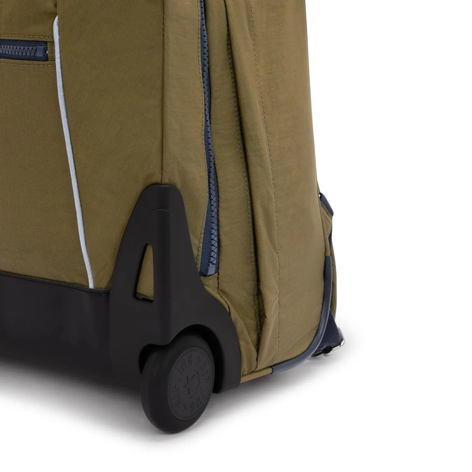 Kipling Giorno rugzak Treasure Green groot met wieltjes