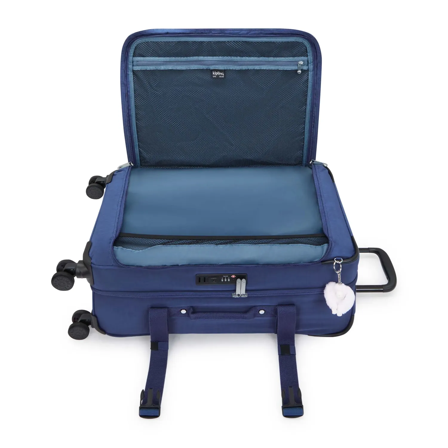 Kipling Spontaneous M koffer Medium Casual Blue TSA-slot