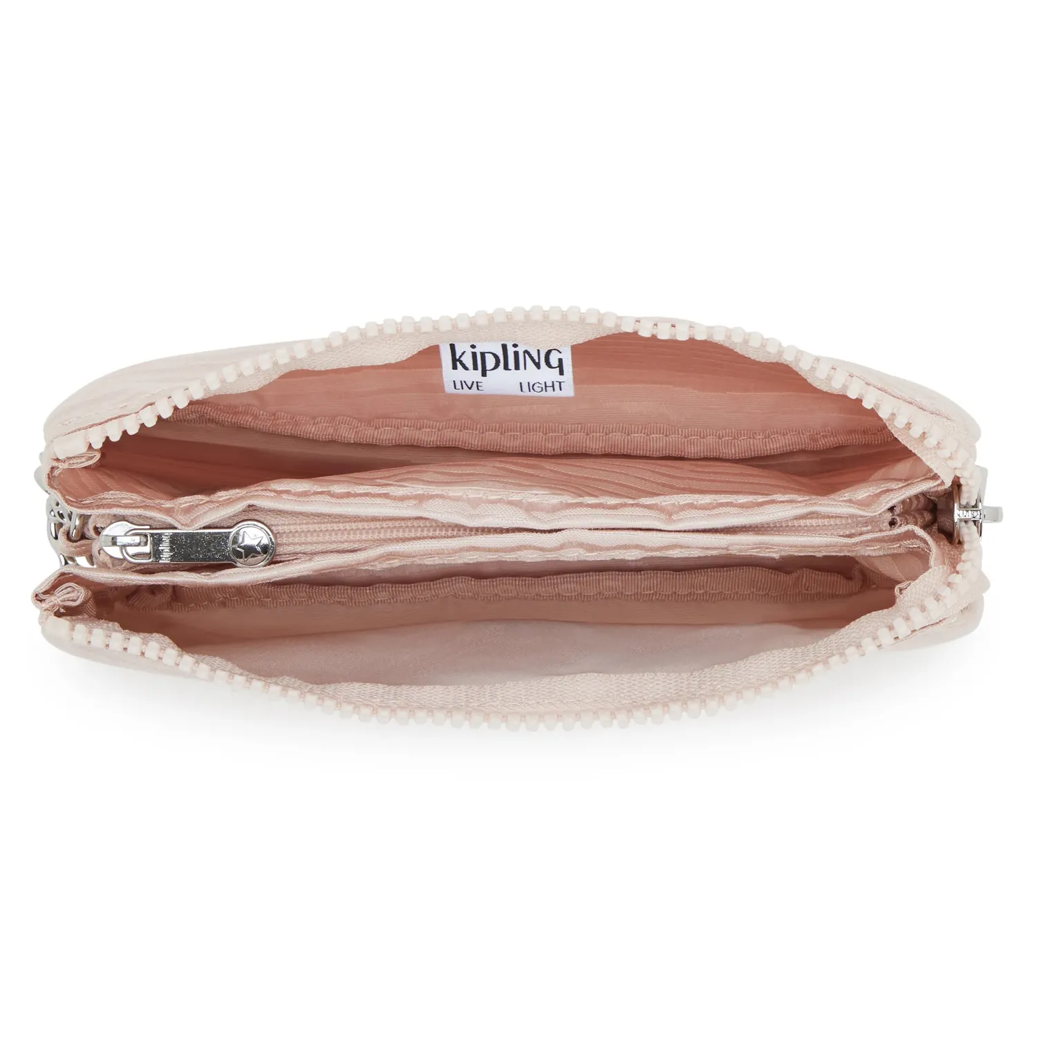 Kipling Creativity L tas Pink Pearl Jacquard waterafstotend