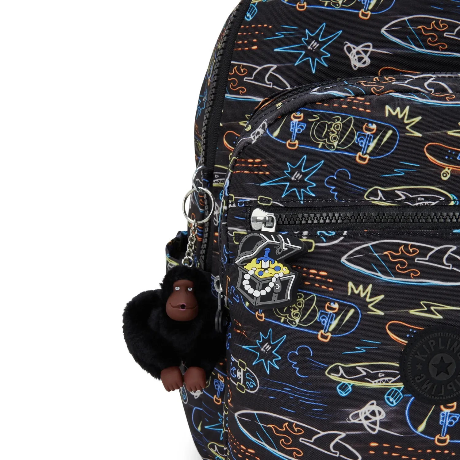 Kipling Treasure Puller ritstrekker Multicolor schatkist