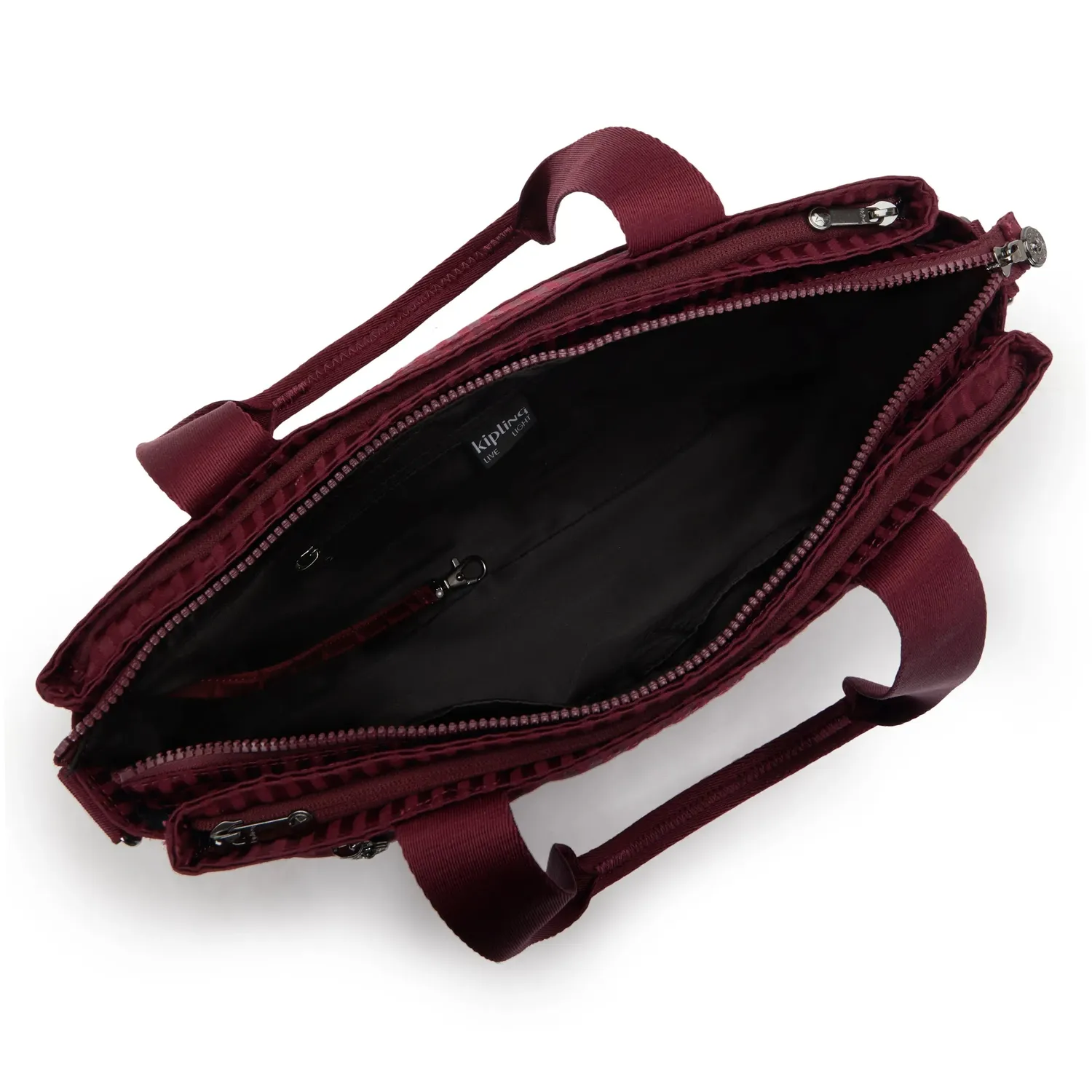 Kipling Elysia Work S werktas Maroon Tile Jacquard A4