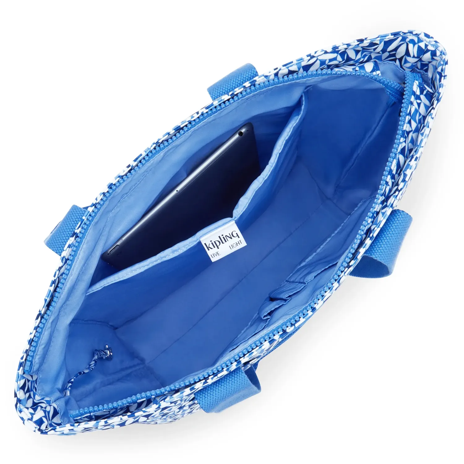 Kipling Hanifa schoudertas Groot Crazy Leaves laptopvak