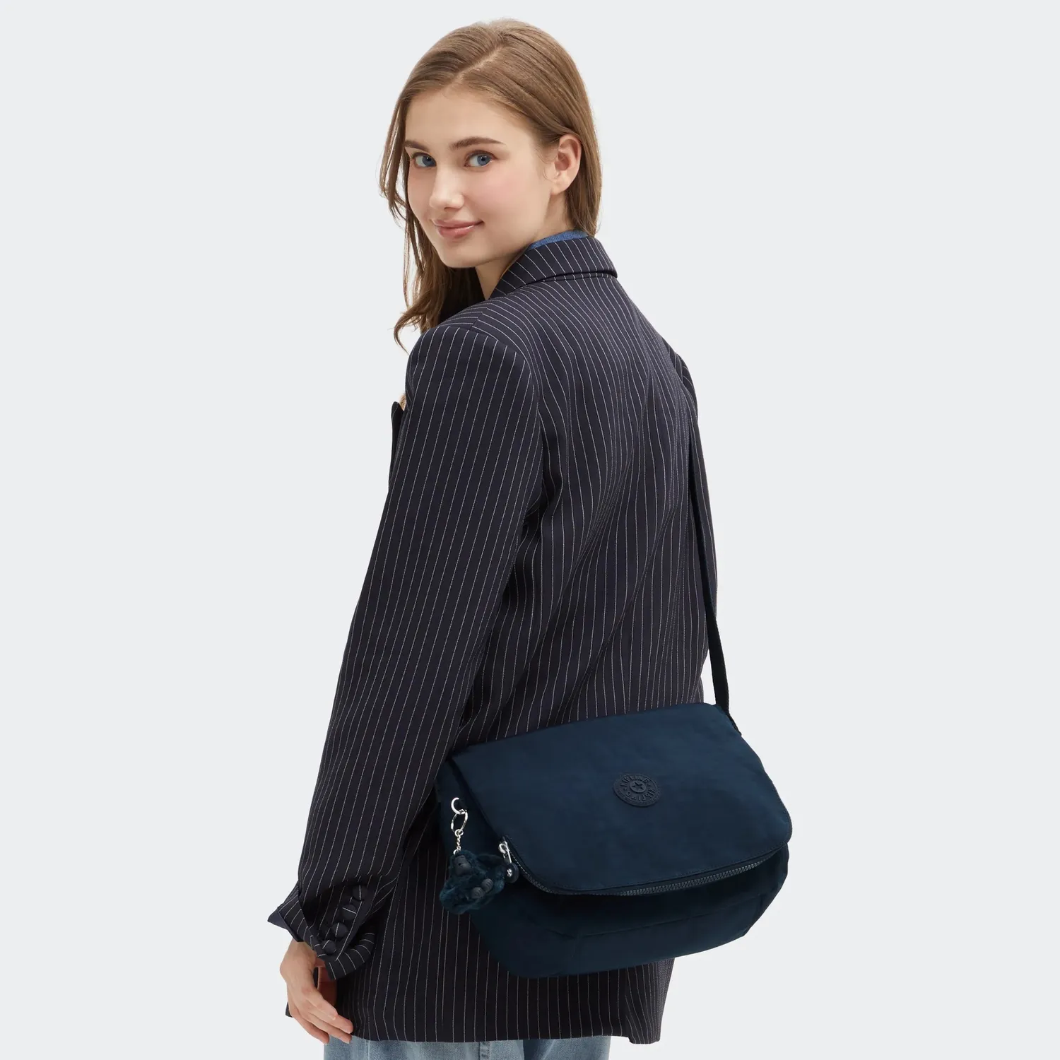 Kipling Earthbeat M schoudertas Blue Bleu 2 Medium licht
