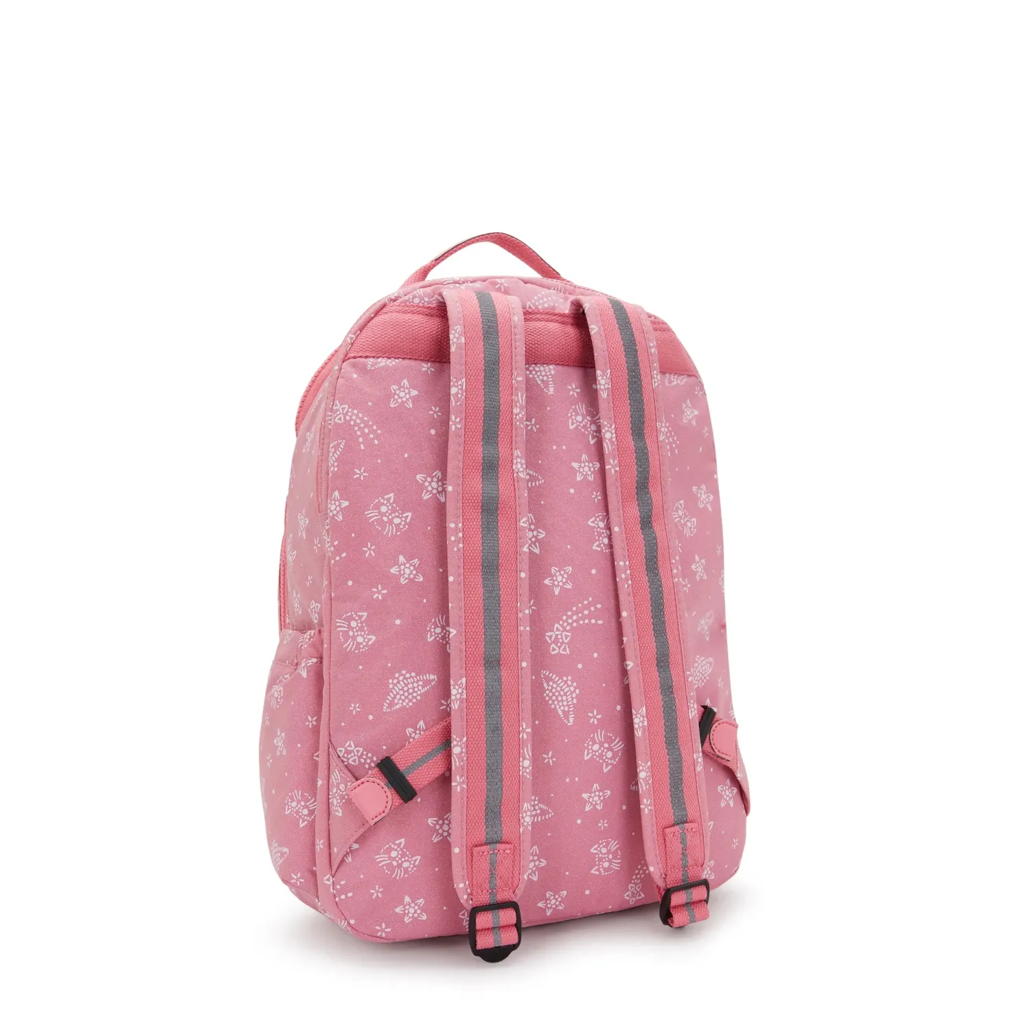 Kipling Seoul Lap rugzak Glitter Cats Groot 15 inch