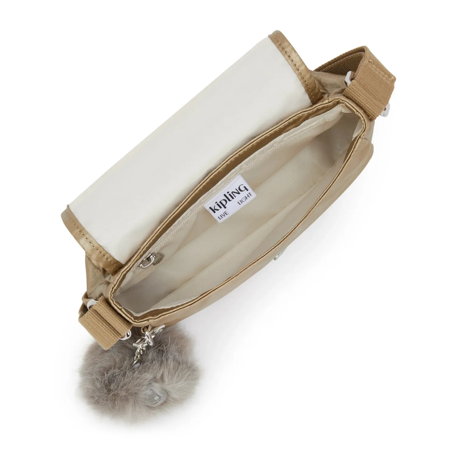 Kipling Sabian U crossbody klein echoey gold metallic