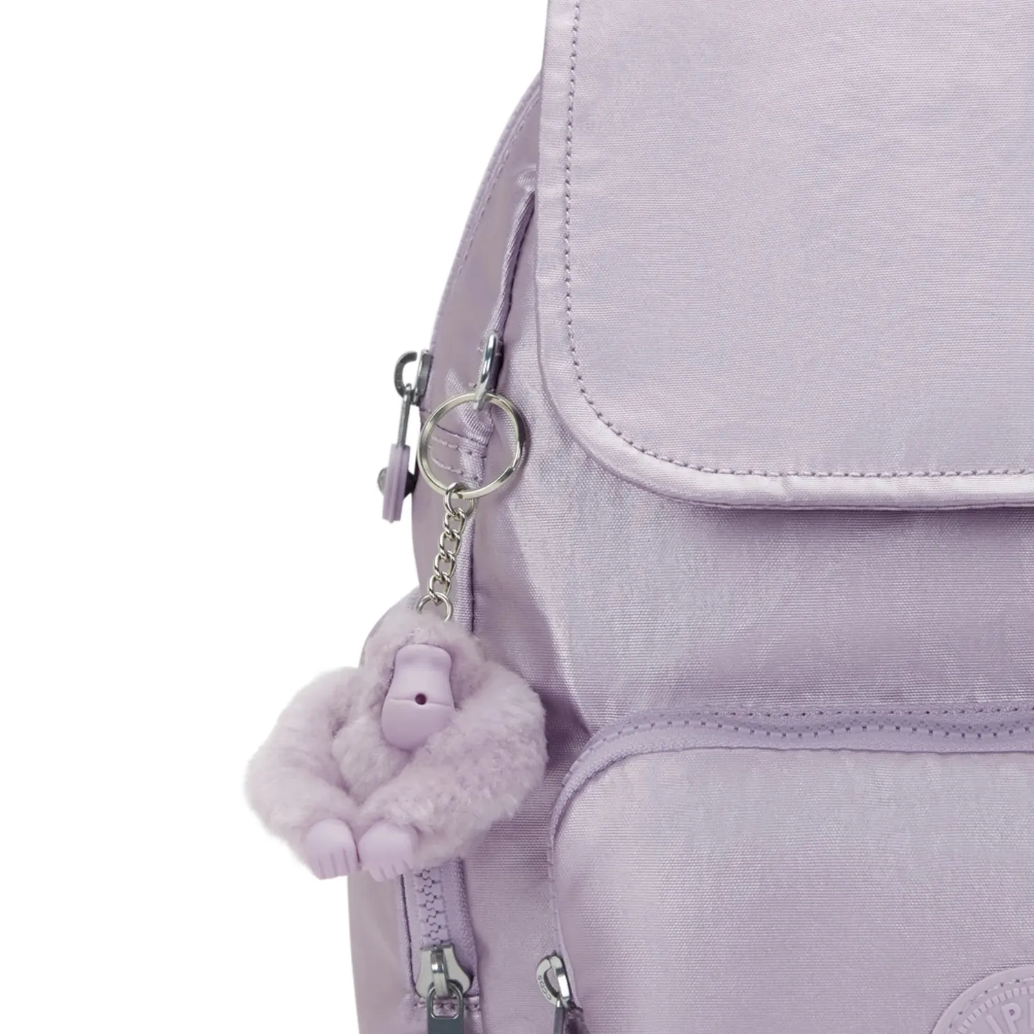 Kipling City Zip S rugzak Lilac Moon Metallic klein metallic