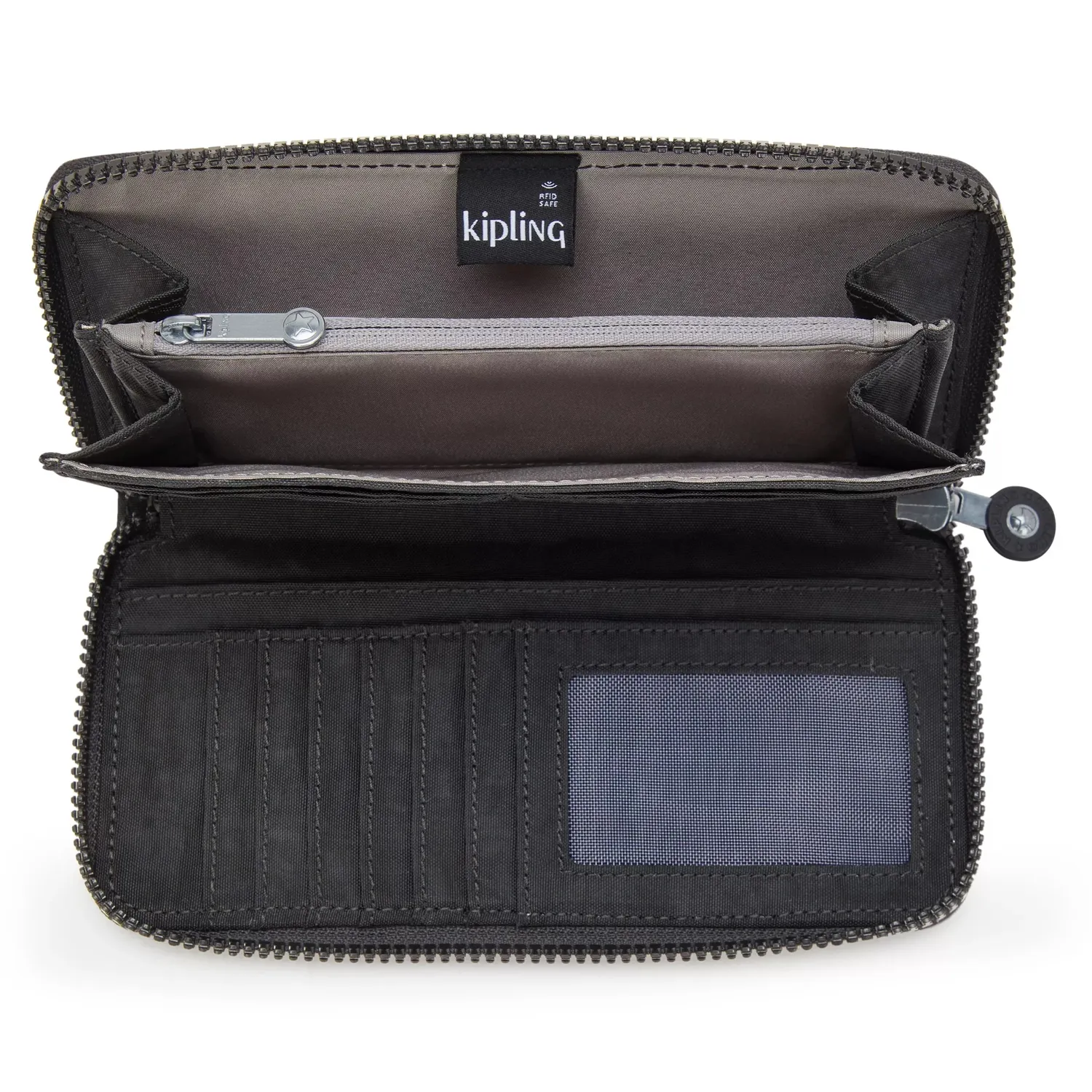Kipling Money World portemonnee Black Noir groot met rits