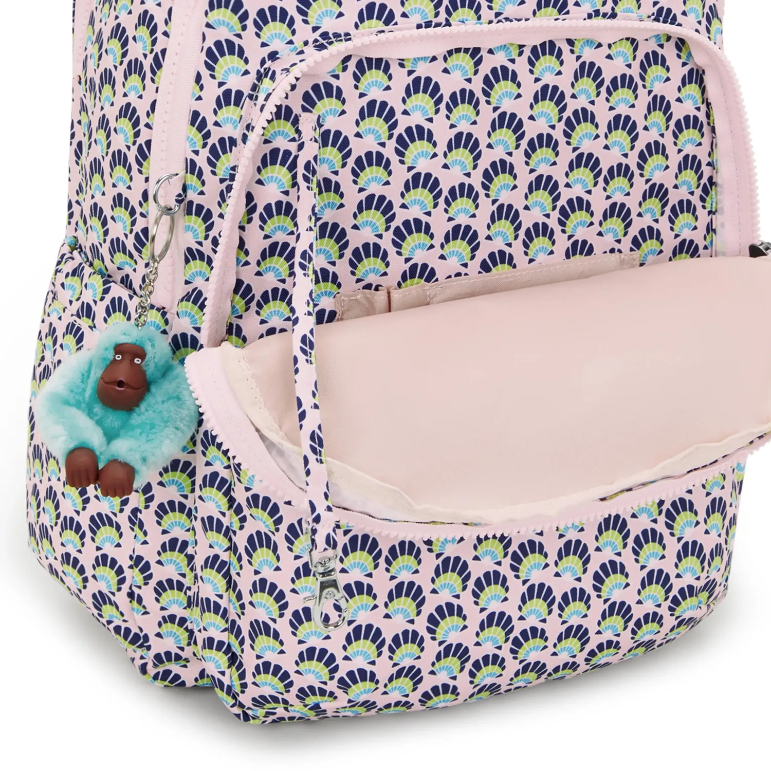Kipling Seoul Lap rugzak Groot Geo Shell 15 inch laptopvak